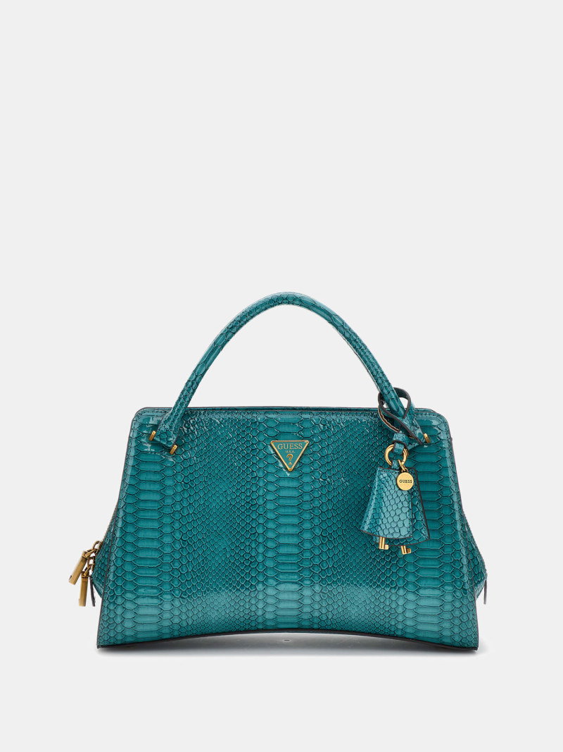 Georgina python-print handbag