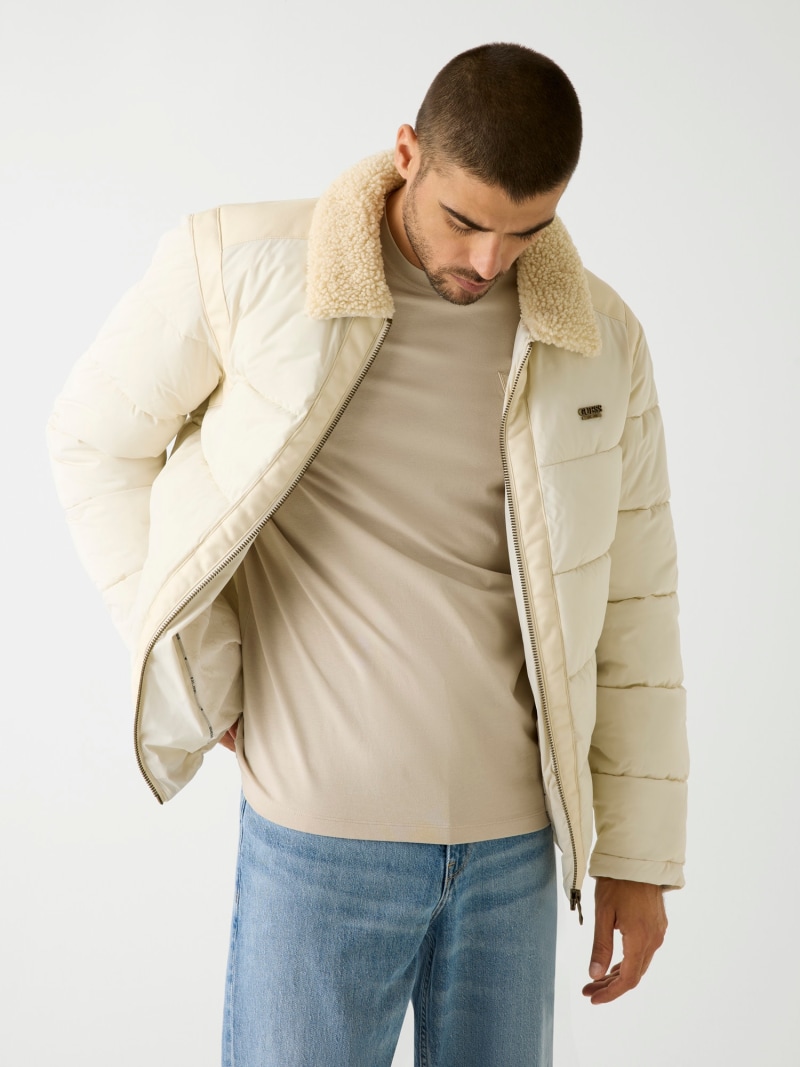 Canvas puffer jacket