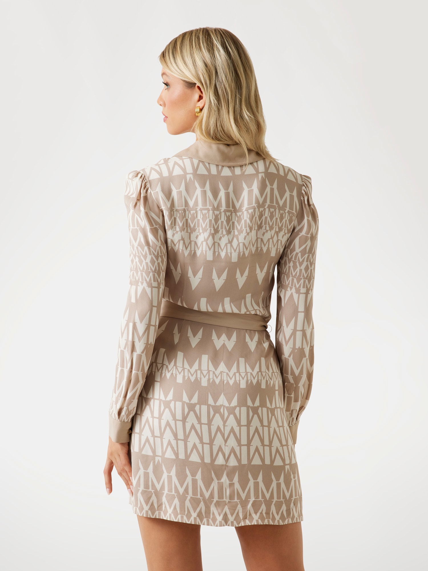 Marciano logo wrap dress