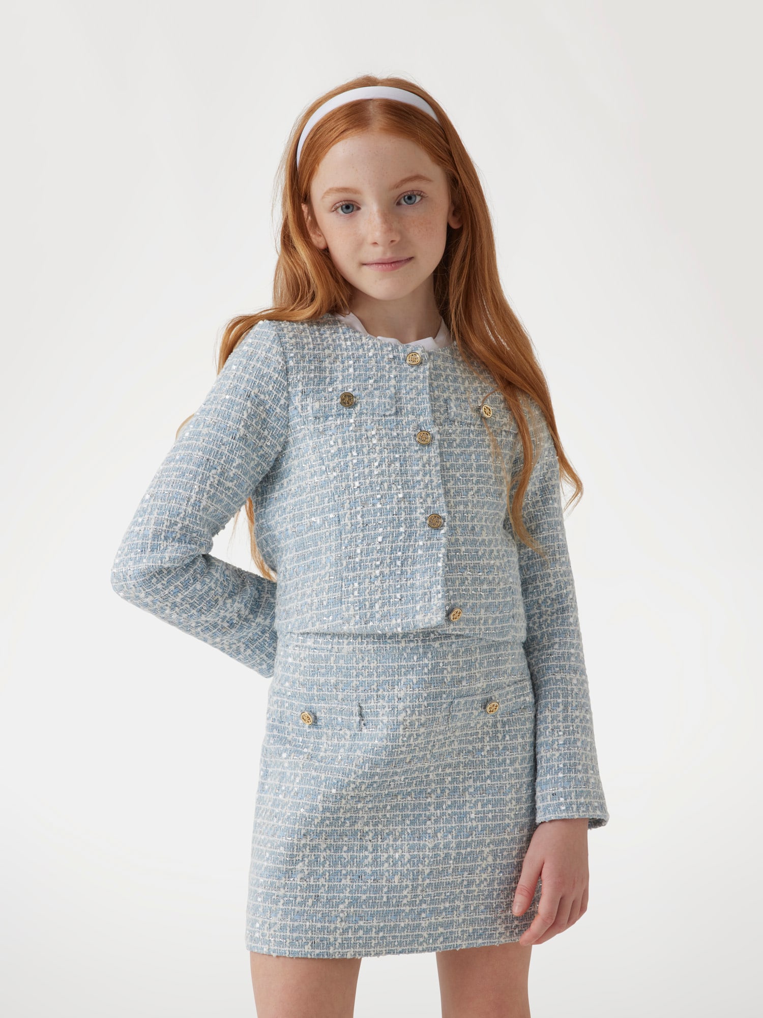 Tweed cropped blazer