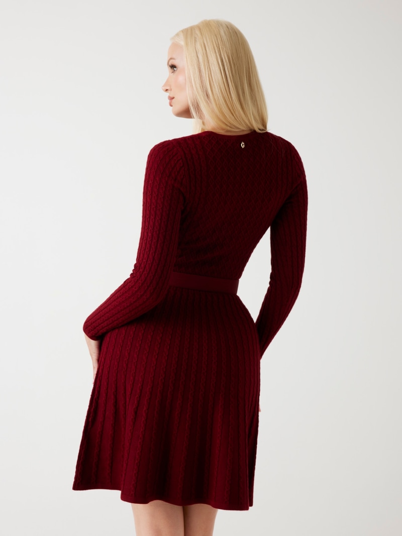 Cable-knit sweater dress