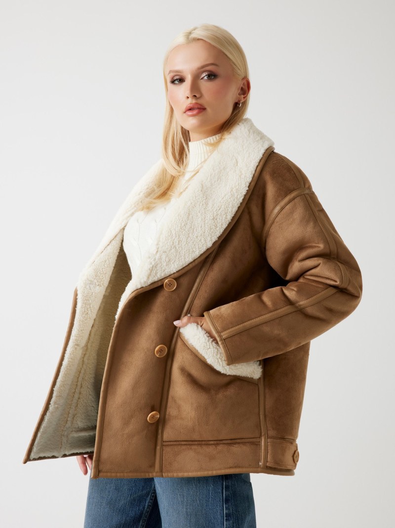Faux-shearling jacket
