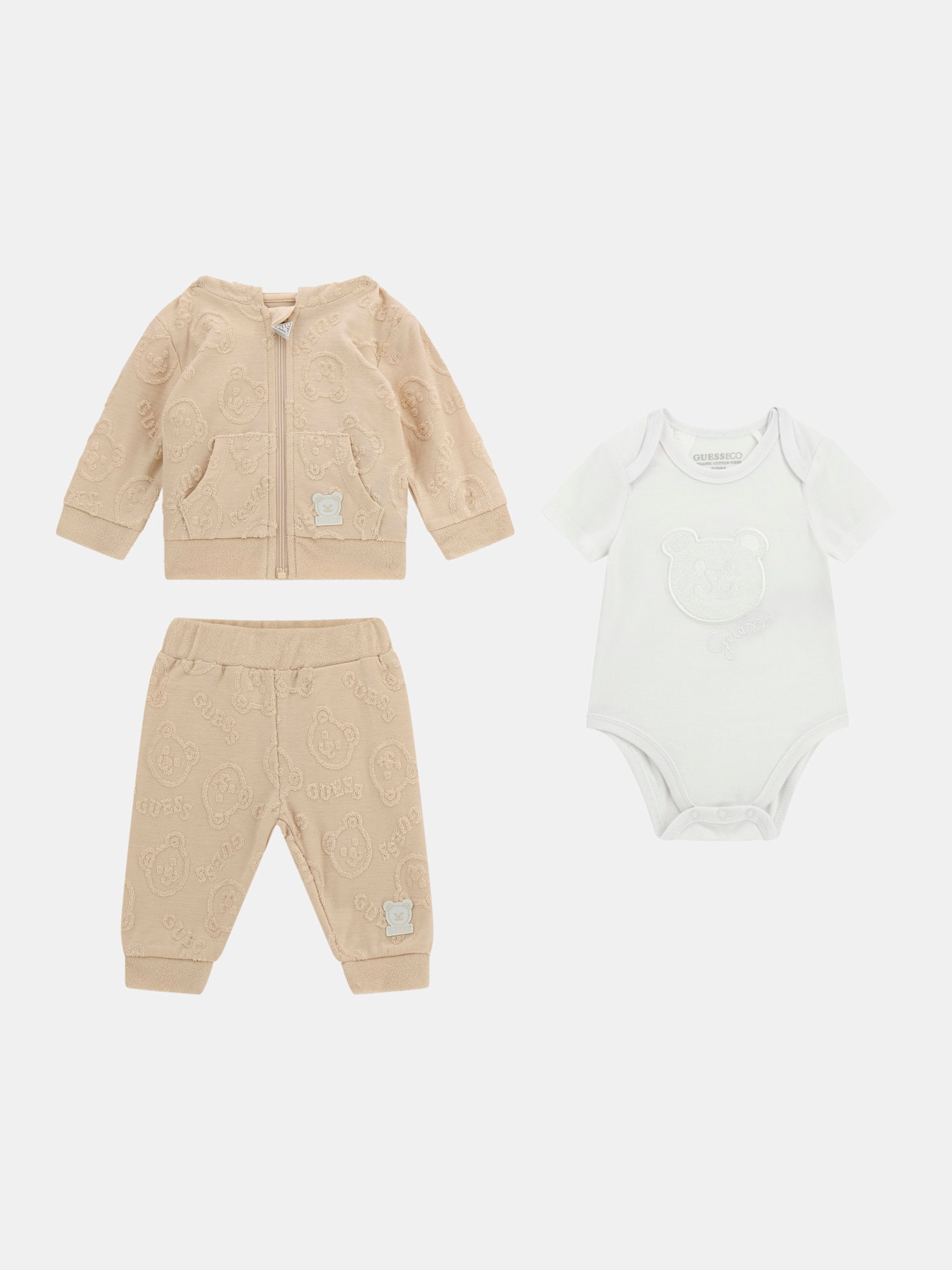 Sweatshirt, body and pants set