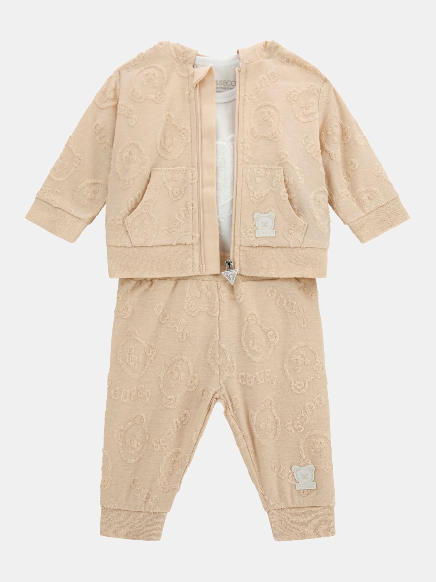 Sweatshirt, body and pants set