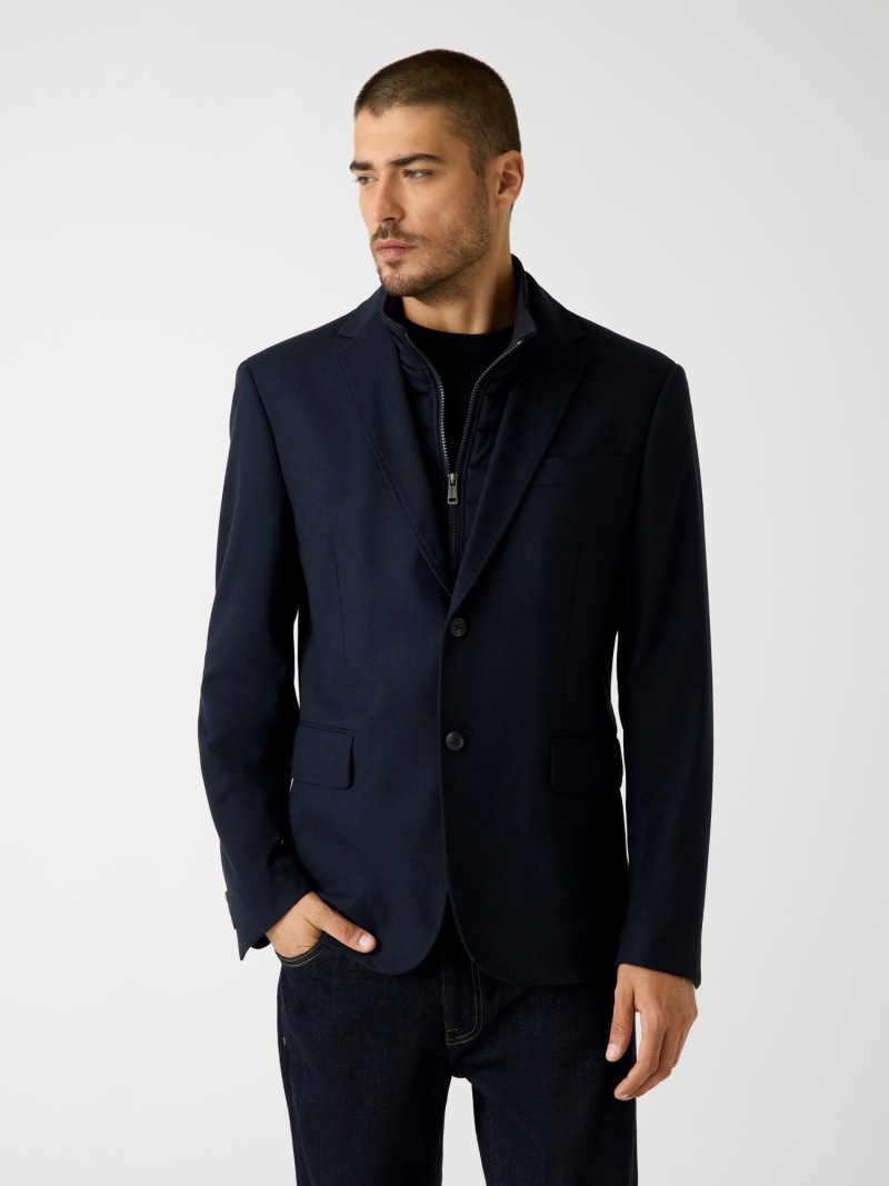 Wool-blend blazer