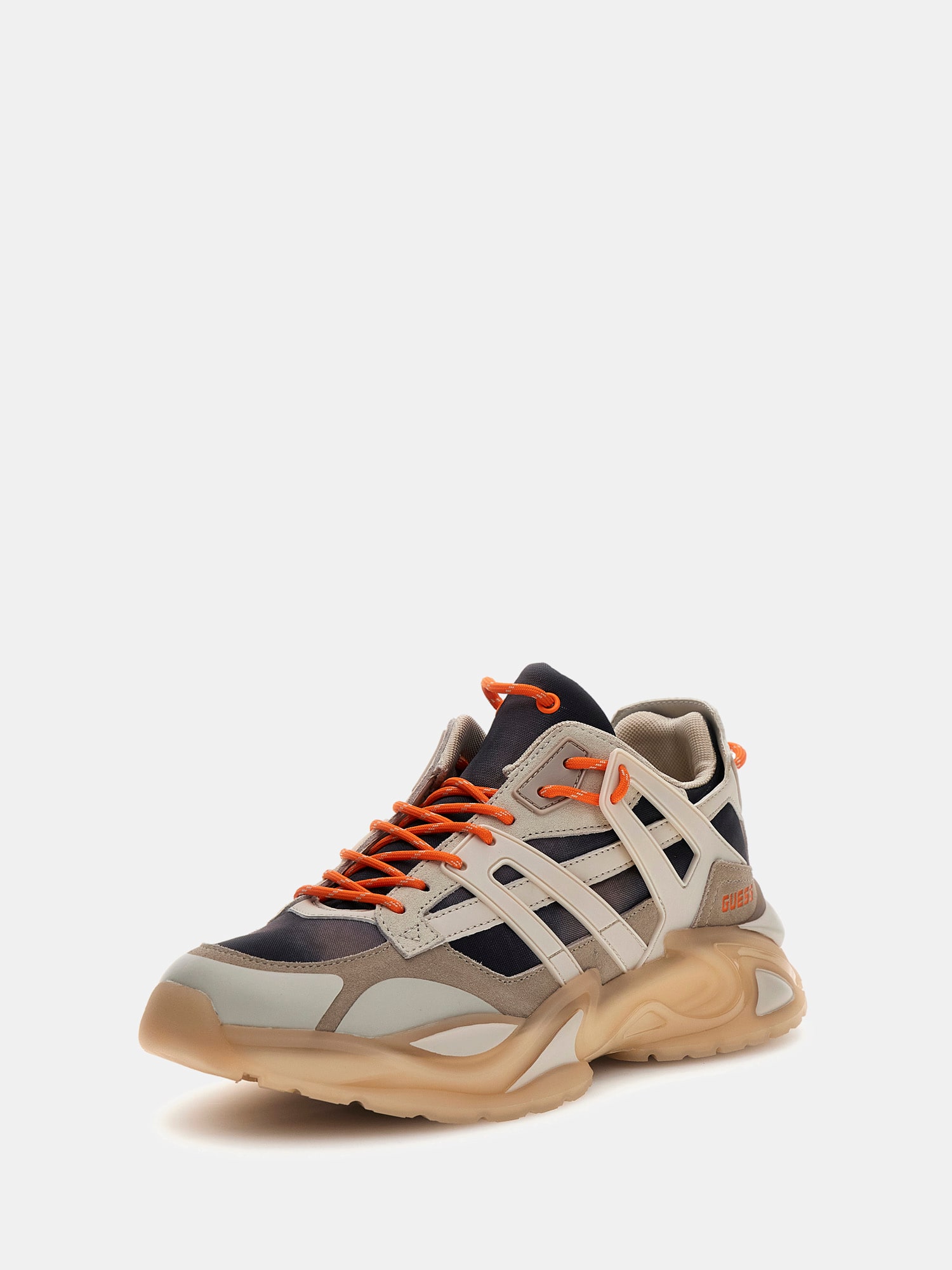 Belluno leather-blend running shoe