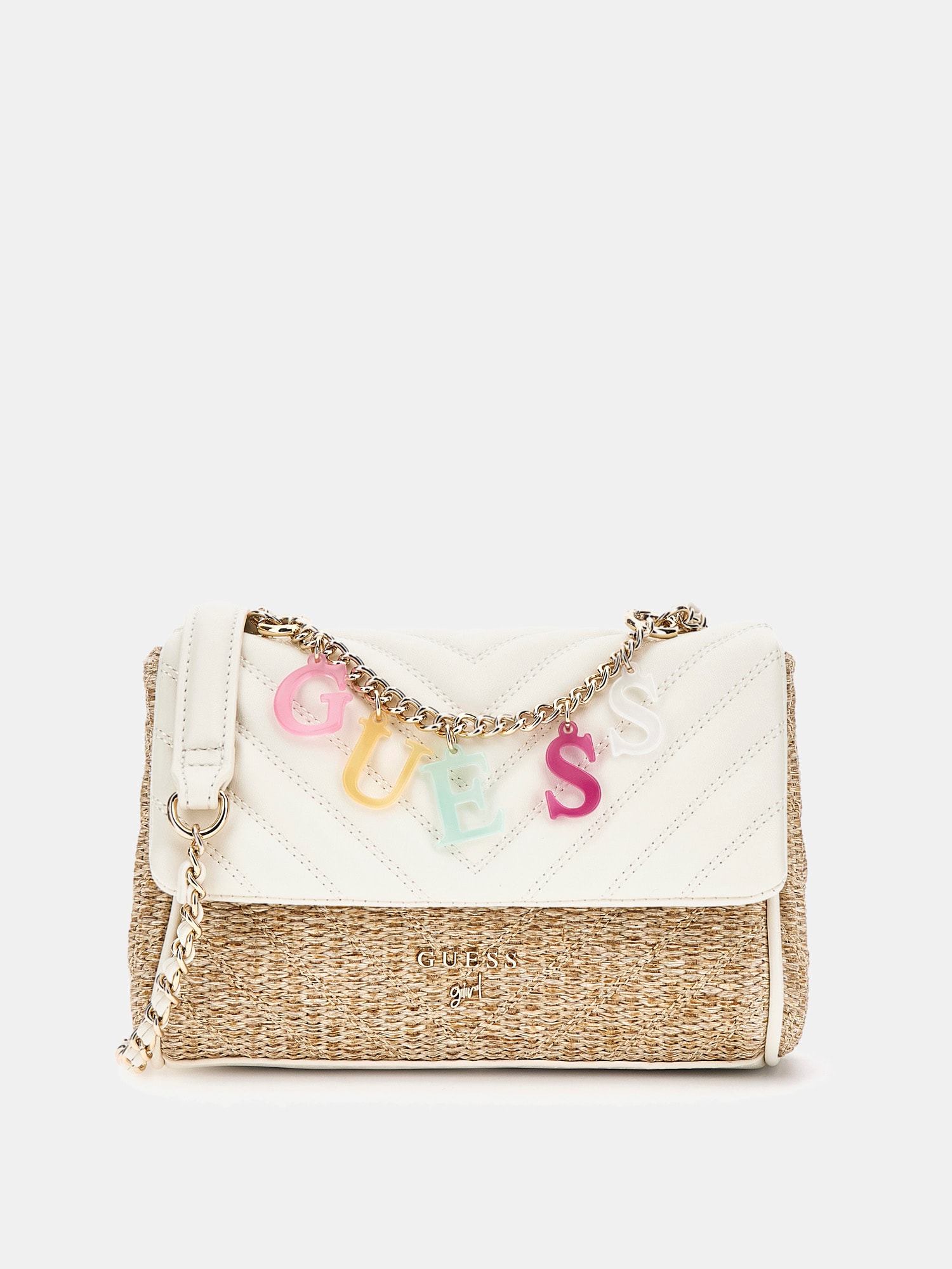 Straw crossbody bag