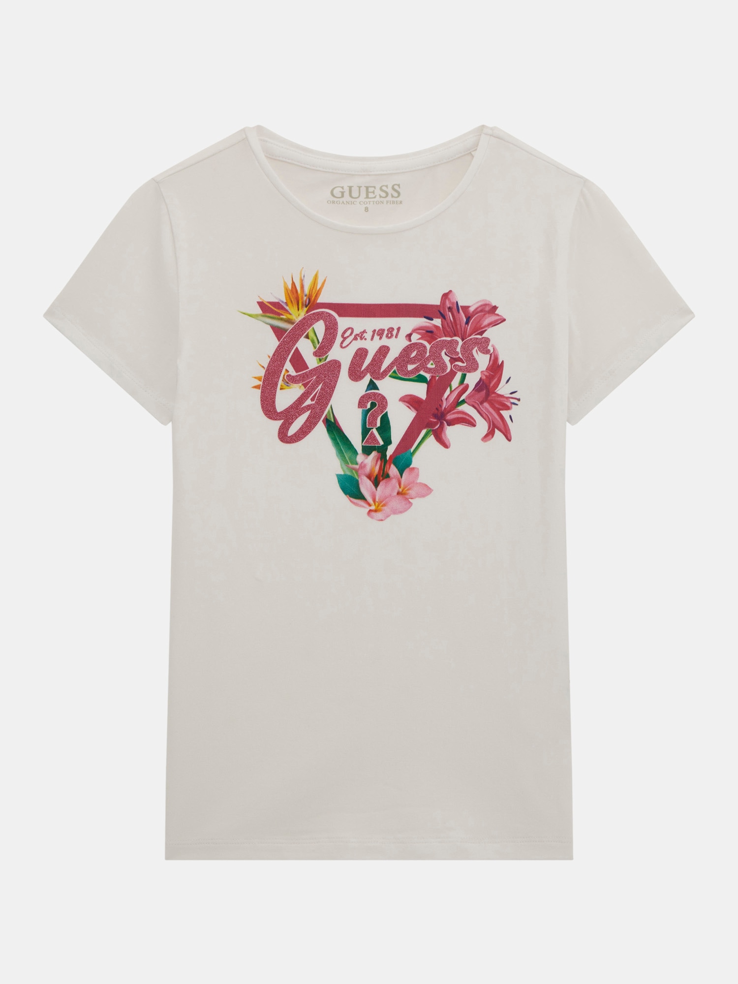 Floral triangle logo t-shirt