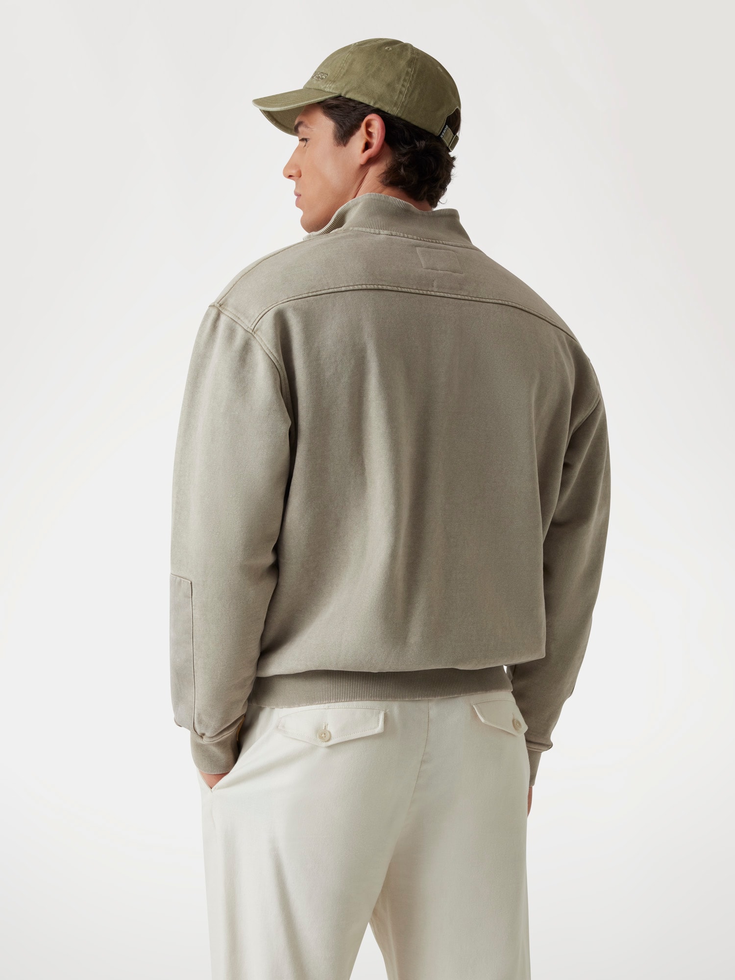 Stretch half-zip sweatshirt