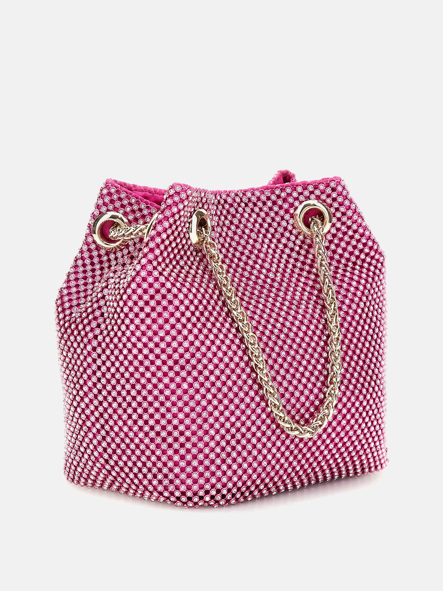 Sofia rhinestone mini bucket bag