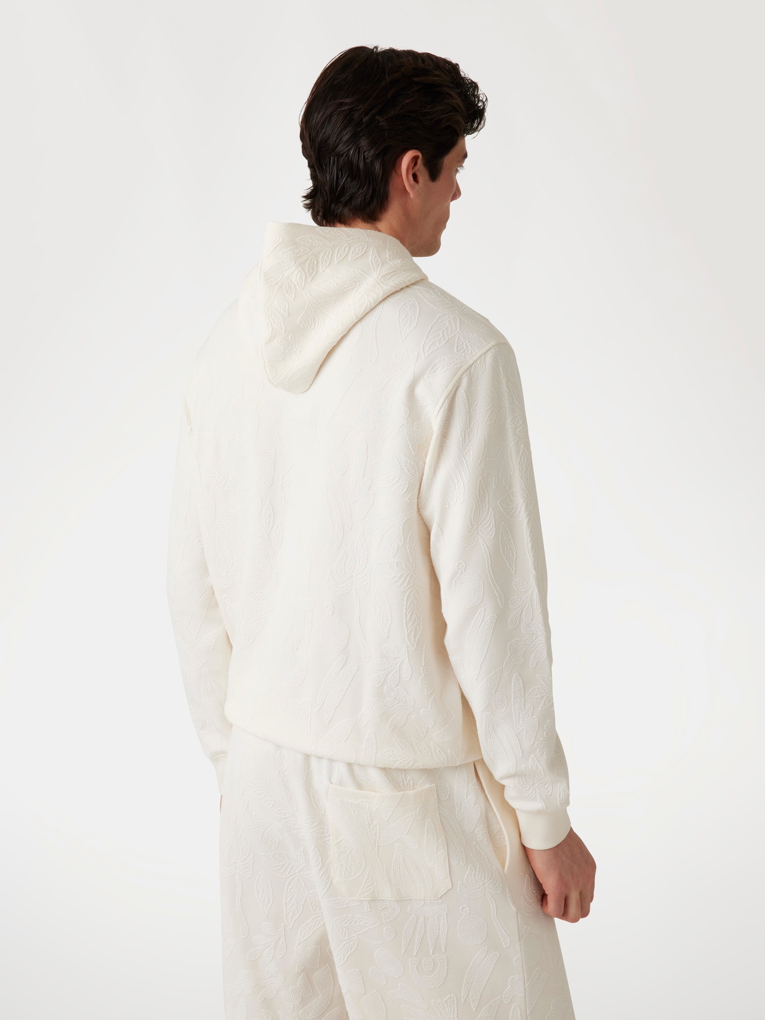 Jacquard logo hoodie sweatshirt