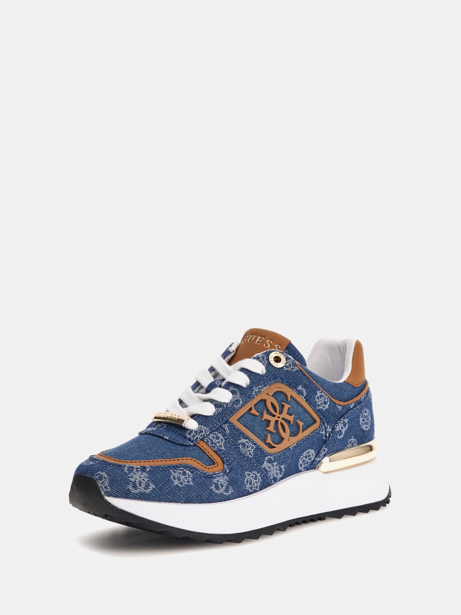 Koyaa denim 4G peony logo running shoe