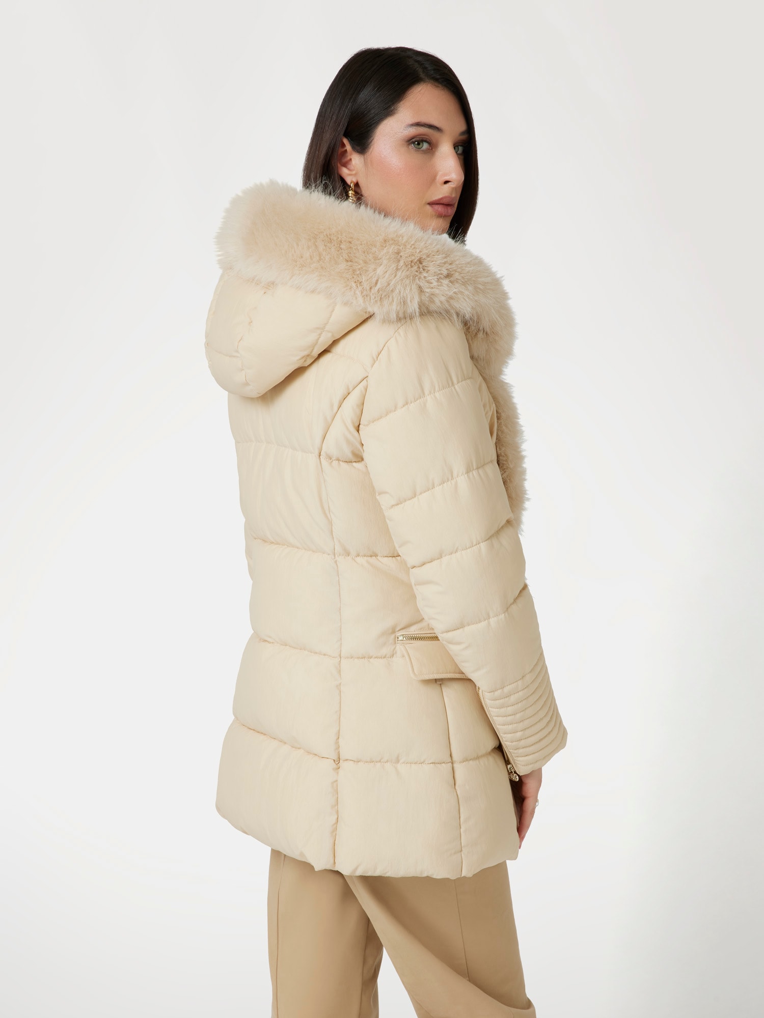 Marciano faux fur puffer