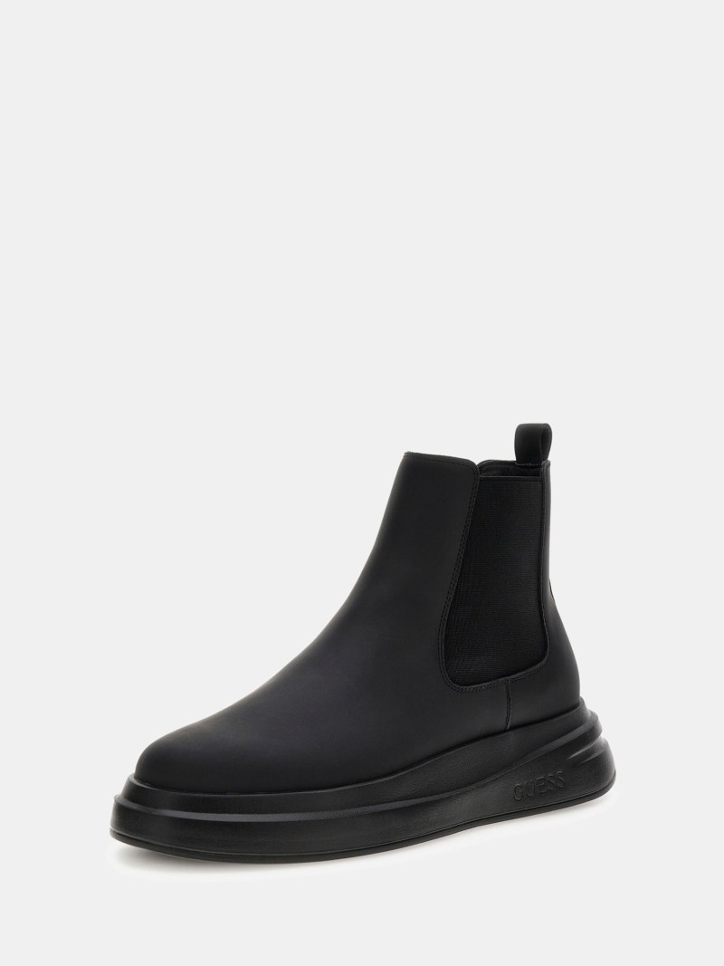 Elba Leather-Blend Ankle Boot