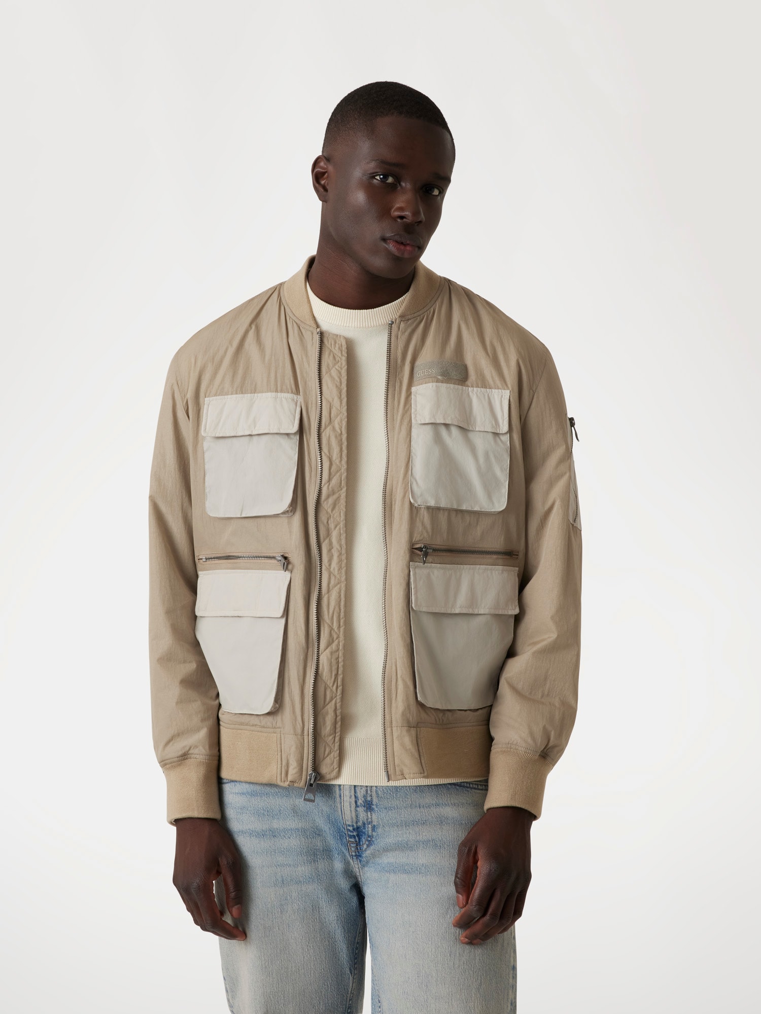 Zip-up technical jacket