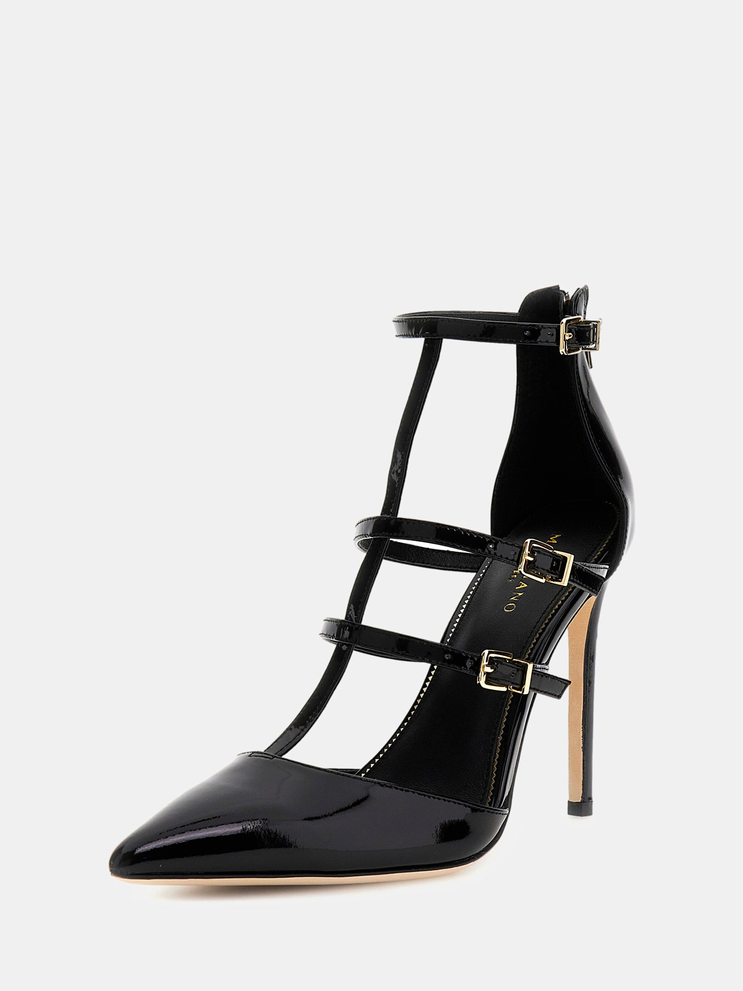 Marciano leather multi-strap pumps