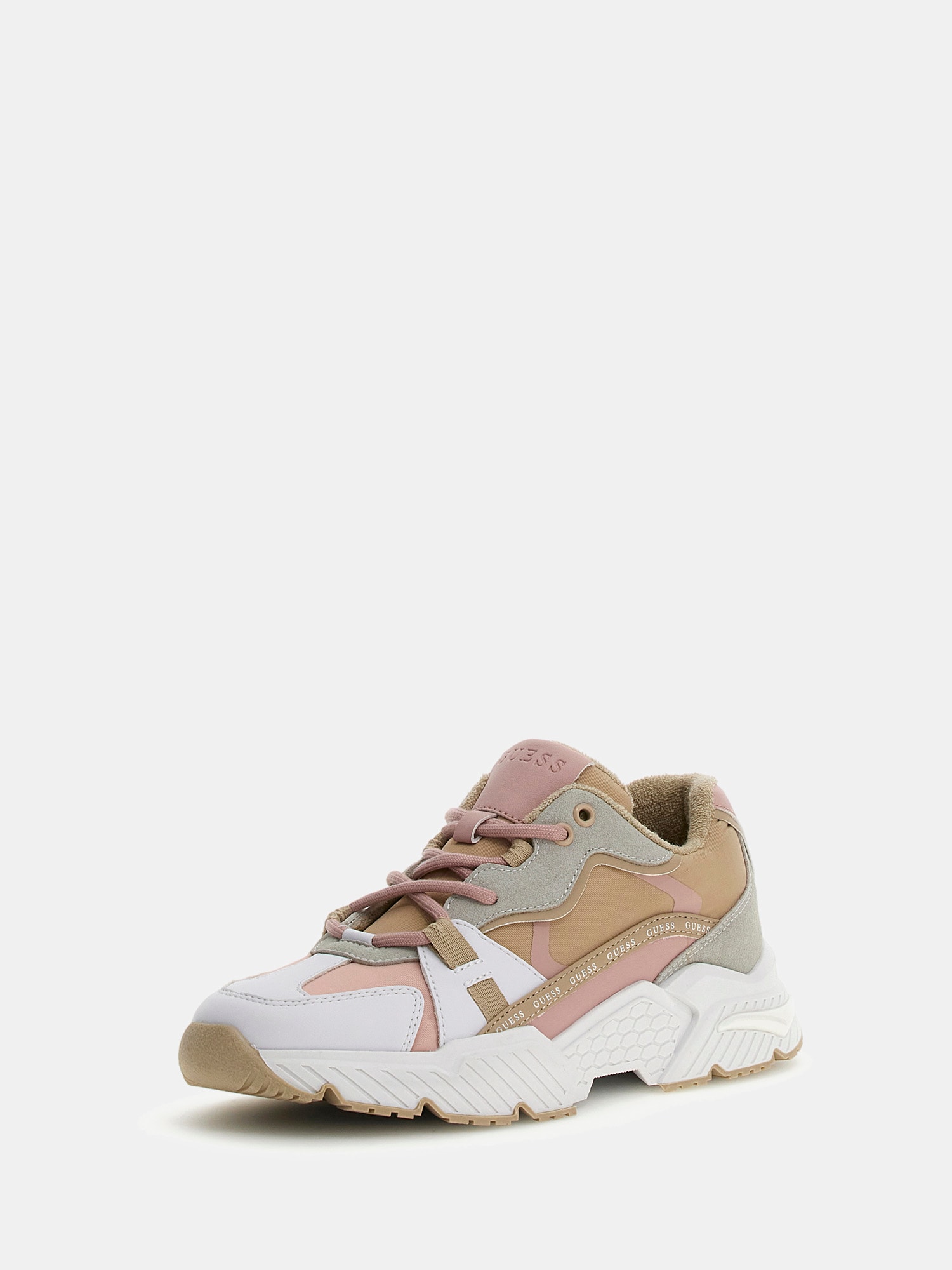 Carrli suede-insert running shoe