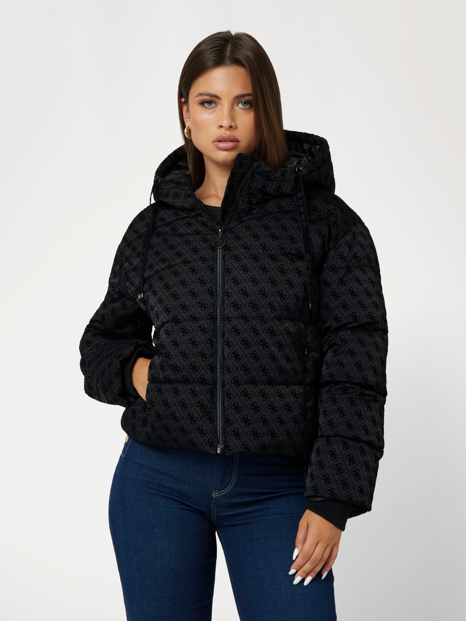 4G logo puffer