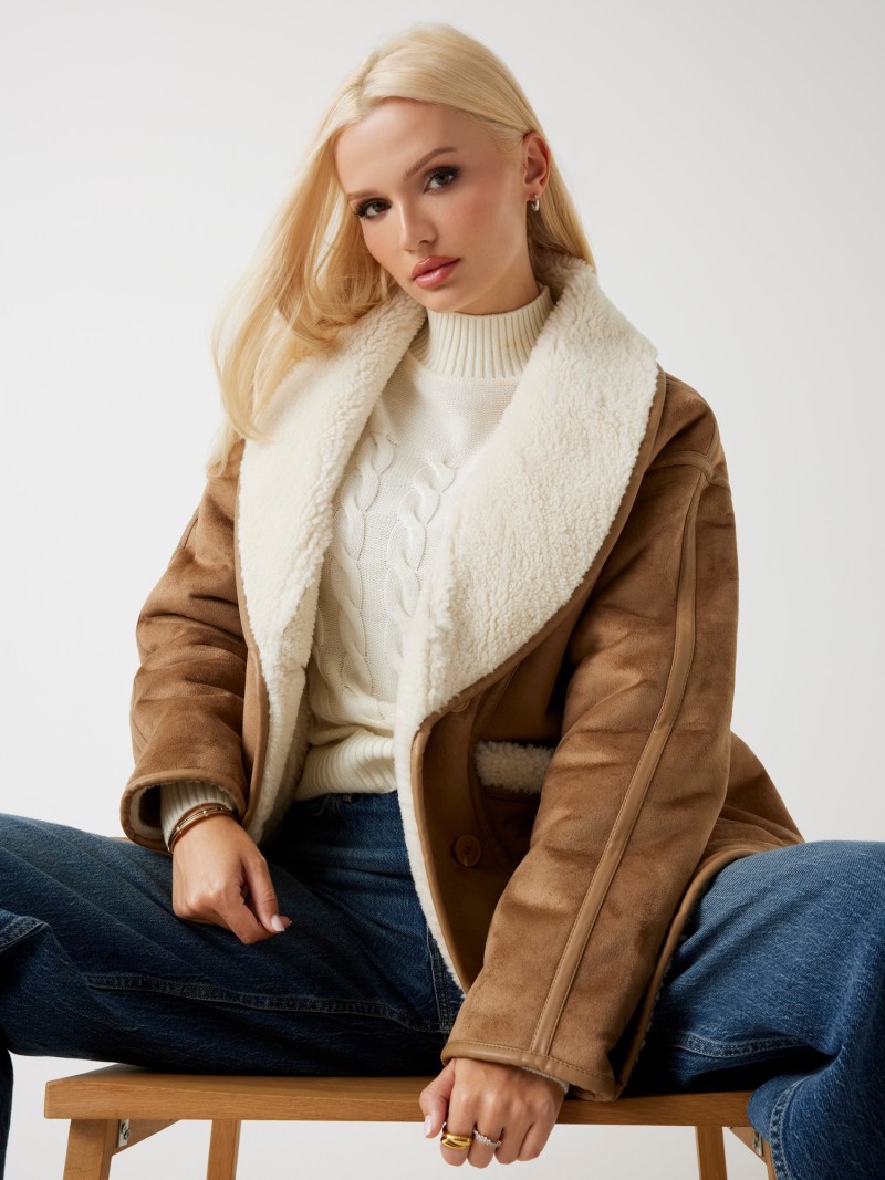 Faux-shearling jacket