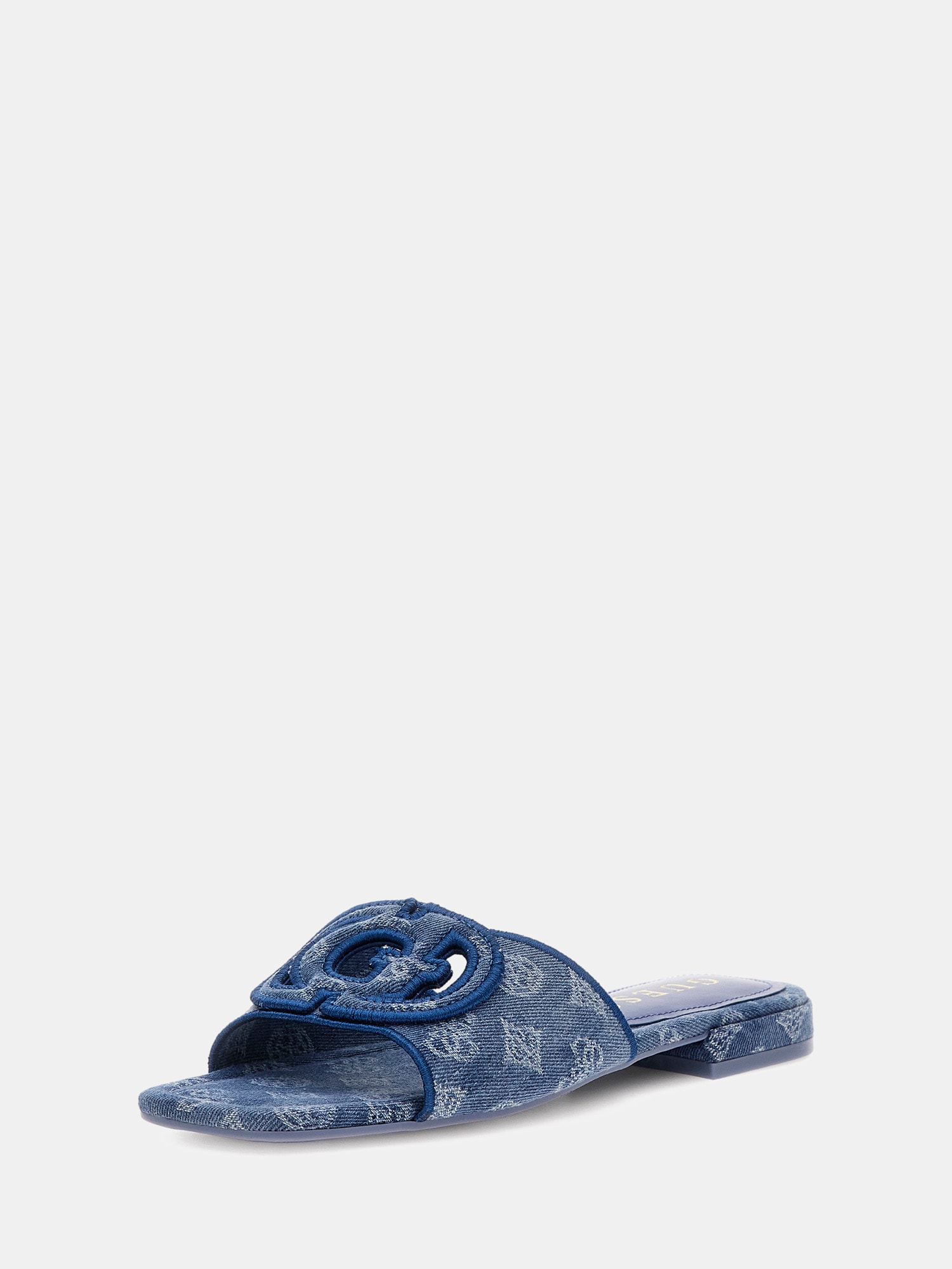 Tarisha denim 4G peony logo sandal
