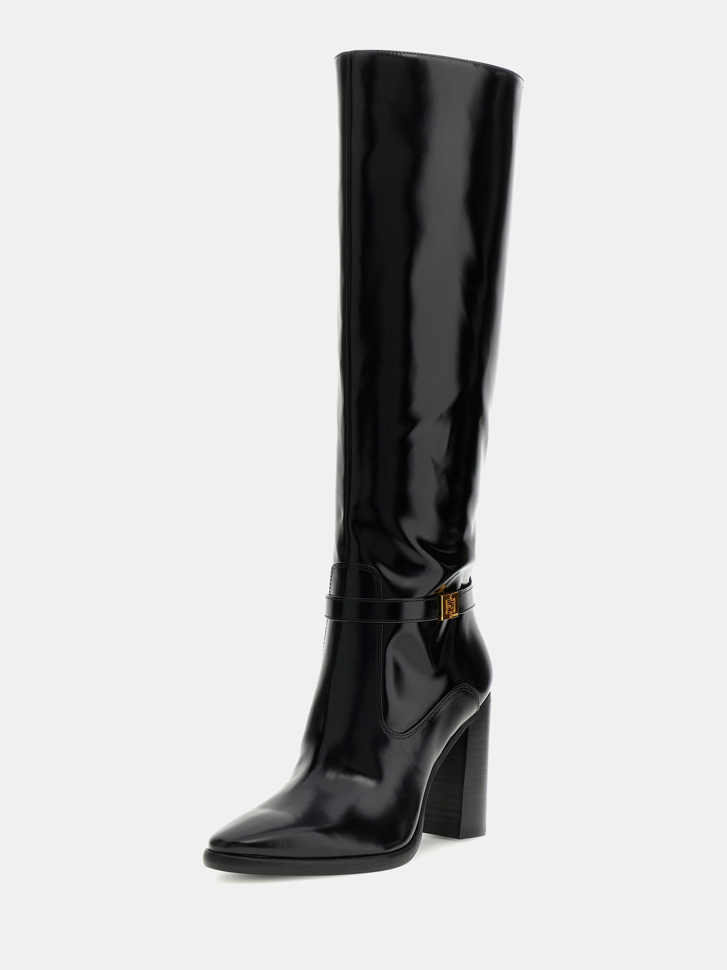 Lendy faux leather high boot