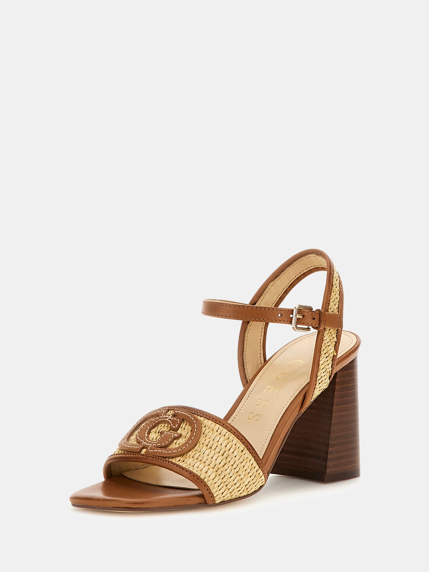 Ganika leather-blend sandal