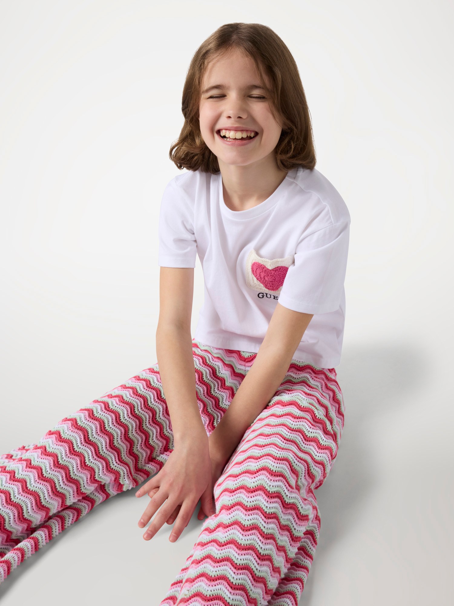 Crochet heart t-shirt