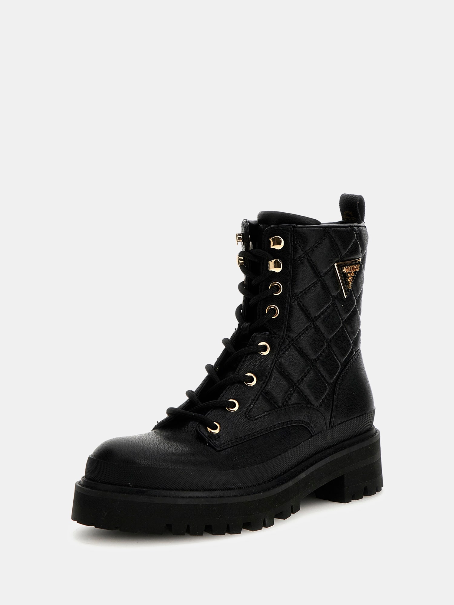Badae quilted combat boot