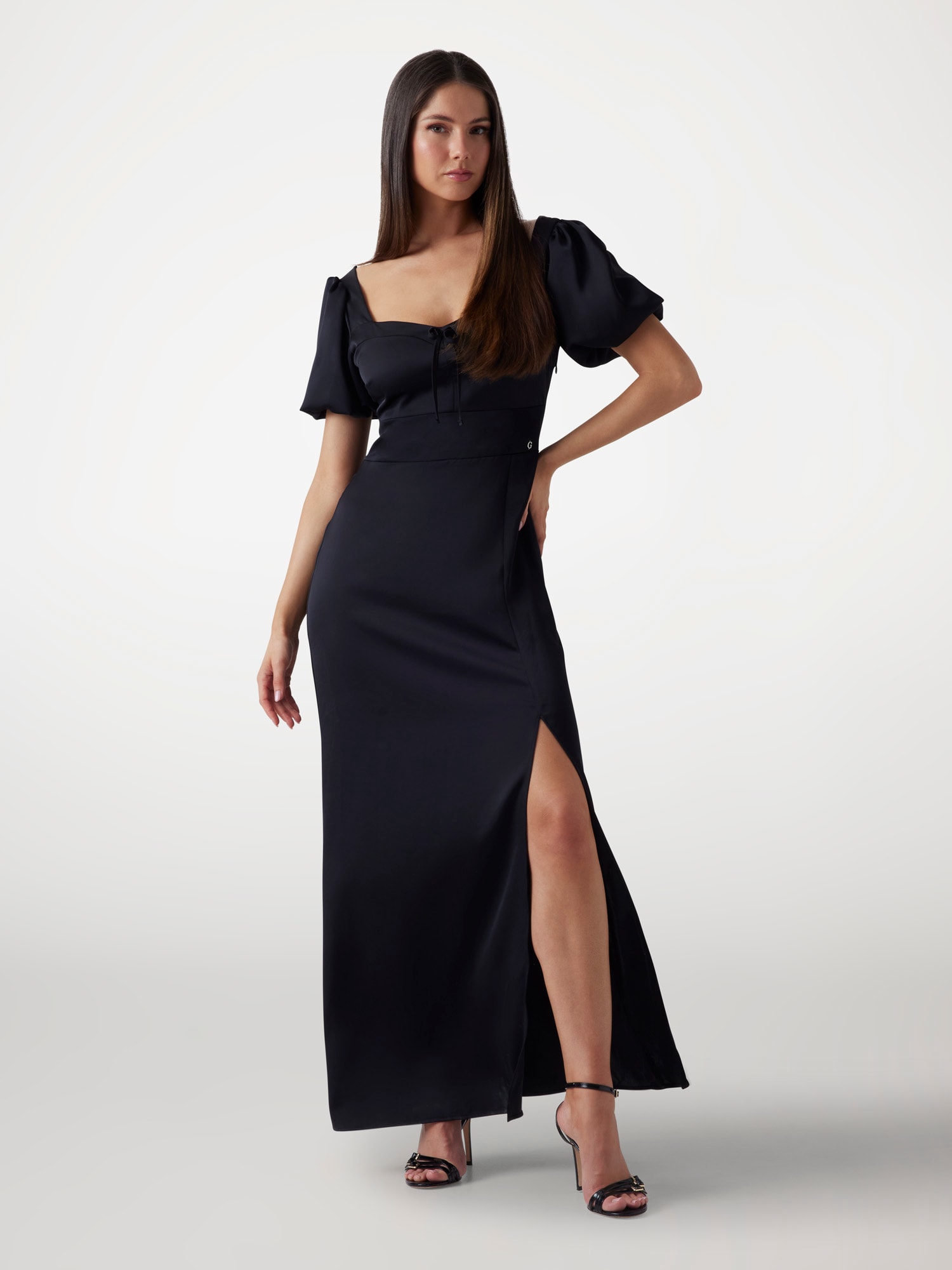 Fit and flare long dress