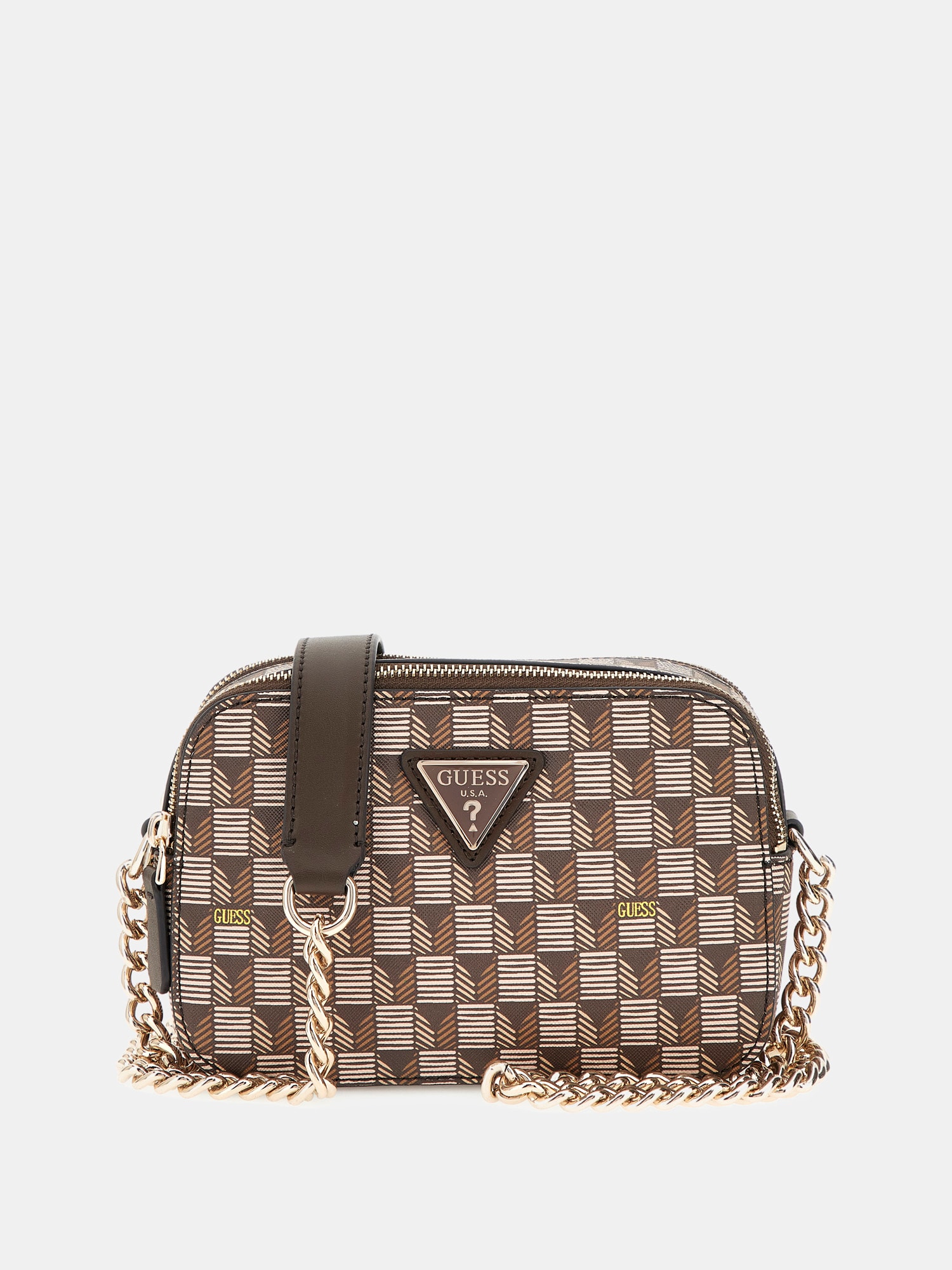 G Wave geometric-print mini crossbody
