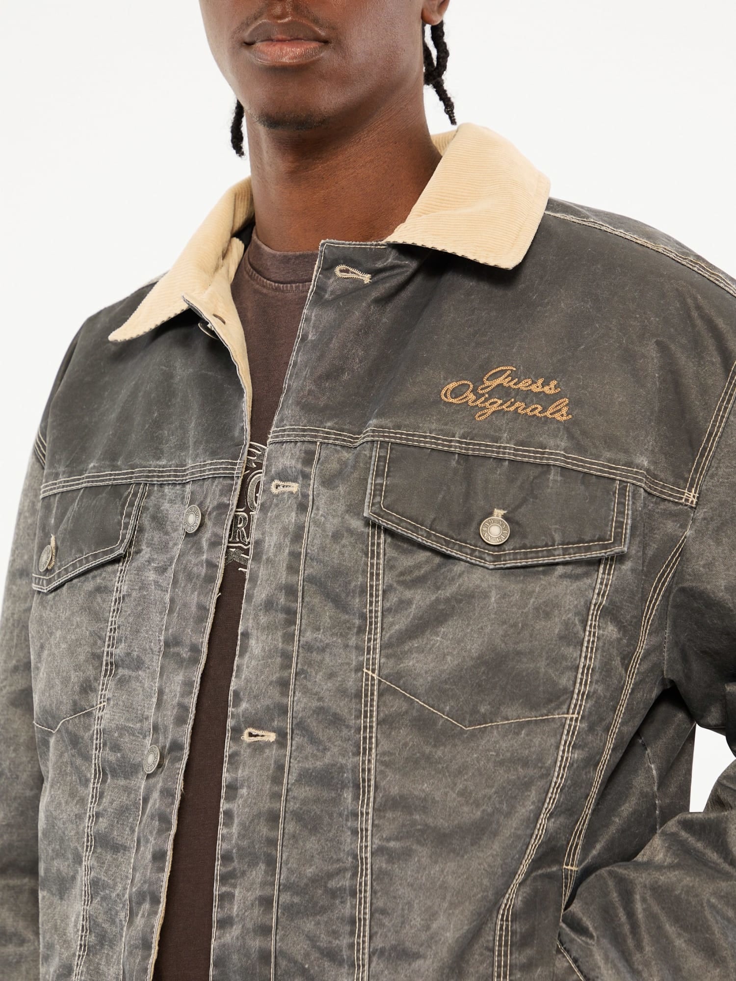 GUESS Originals nylon trucker jacket