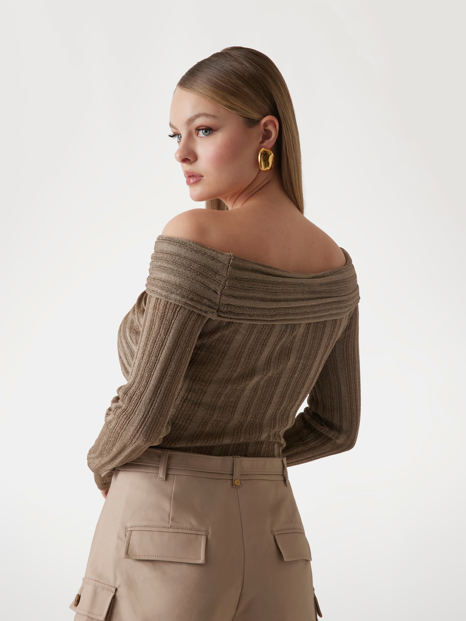 Marciano off-shoulder sweater