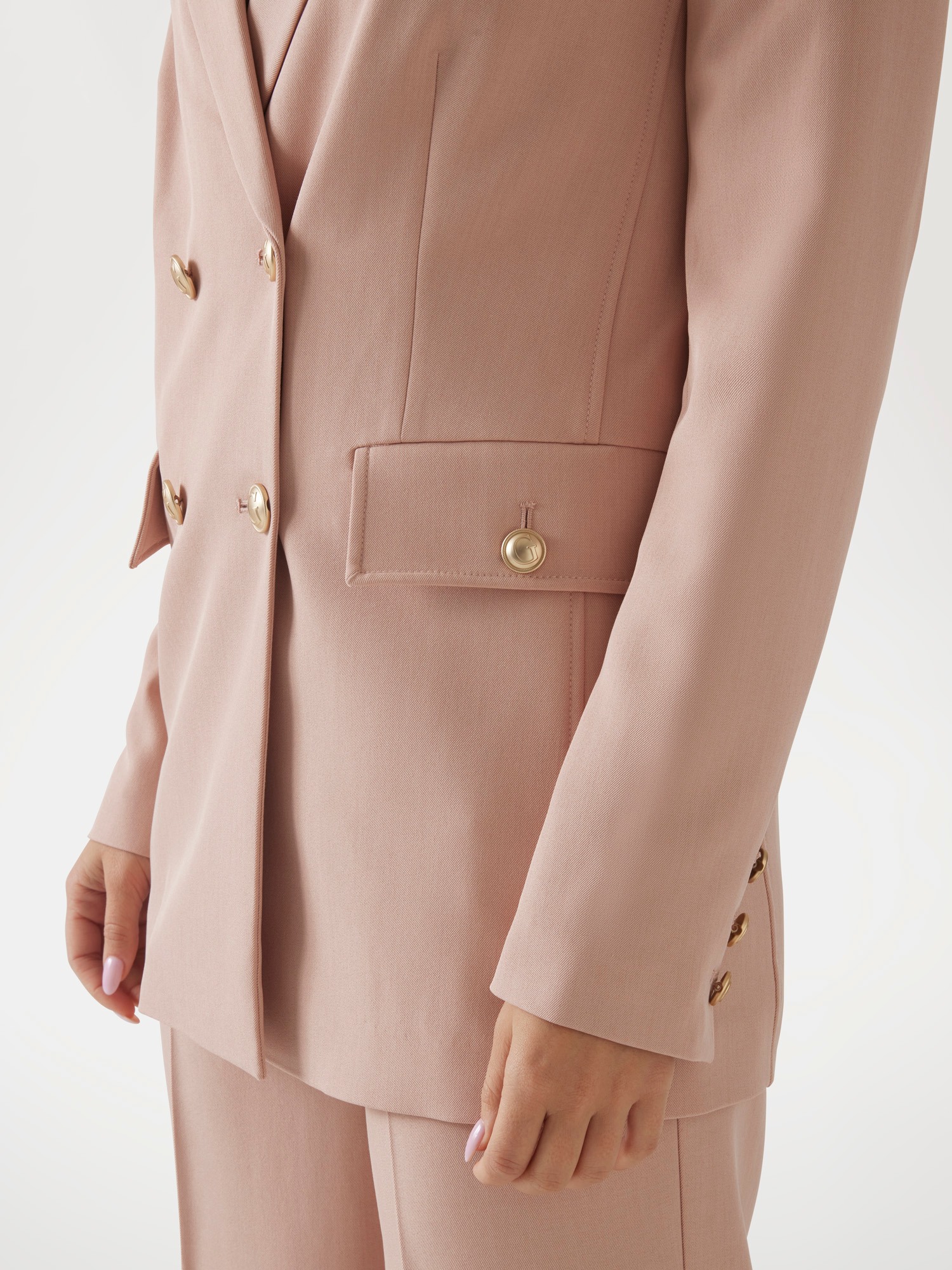 Tailored double-breasted blazer