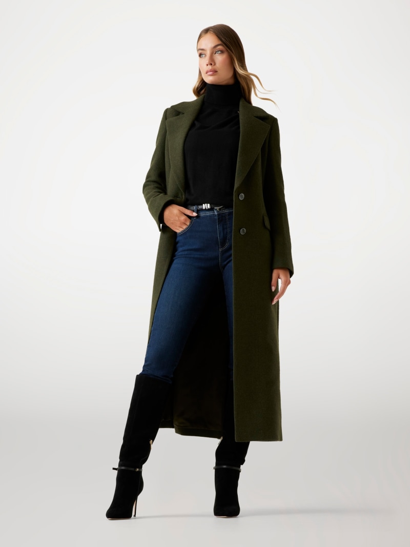 Wool-blend coat