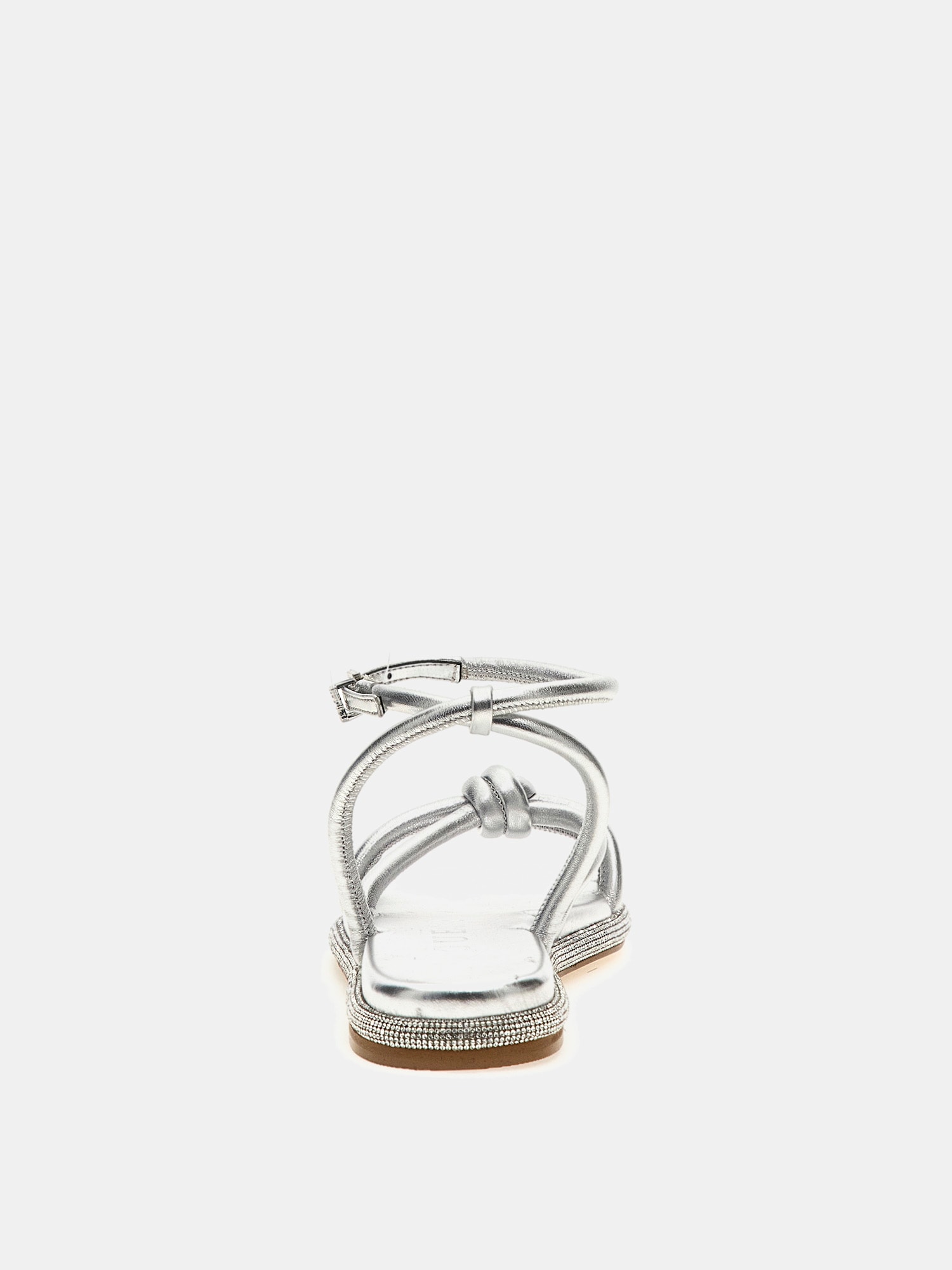 Slone laminated genuine leather sandal