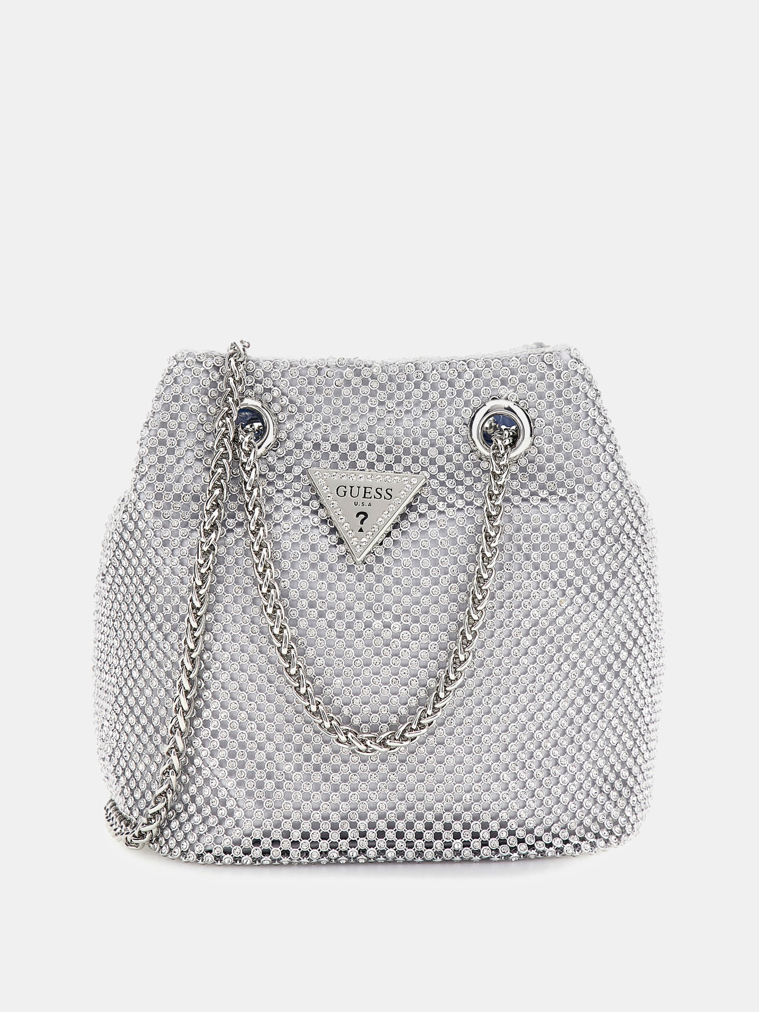 Sofia rhinestone mini bucket bag