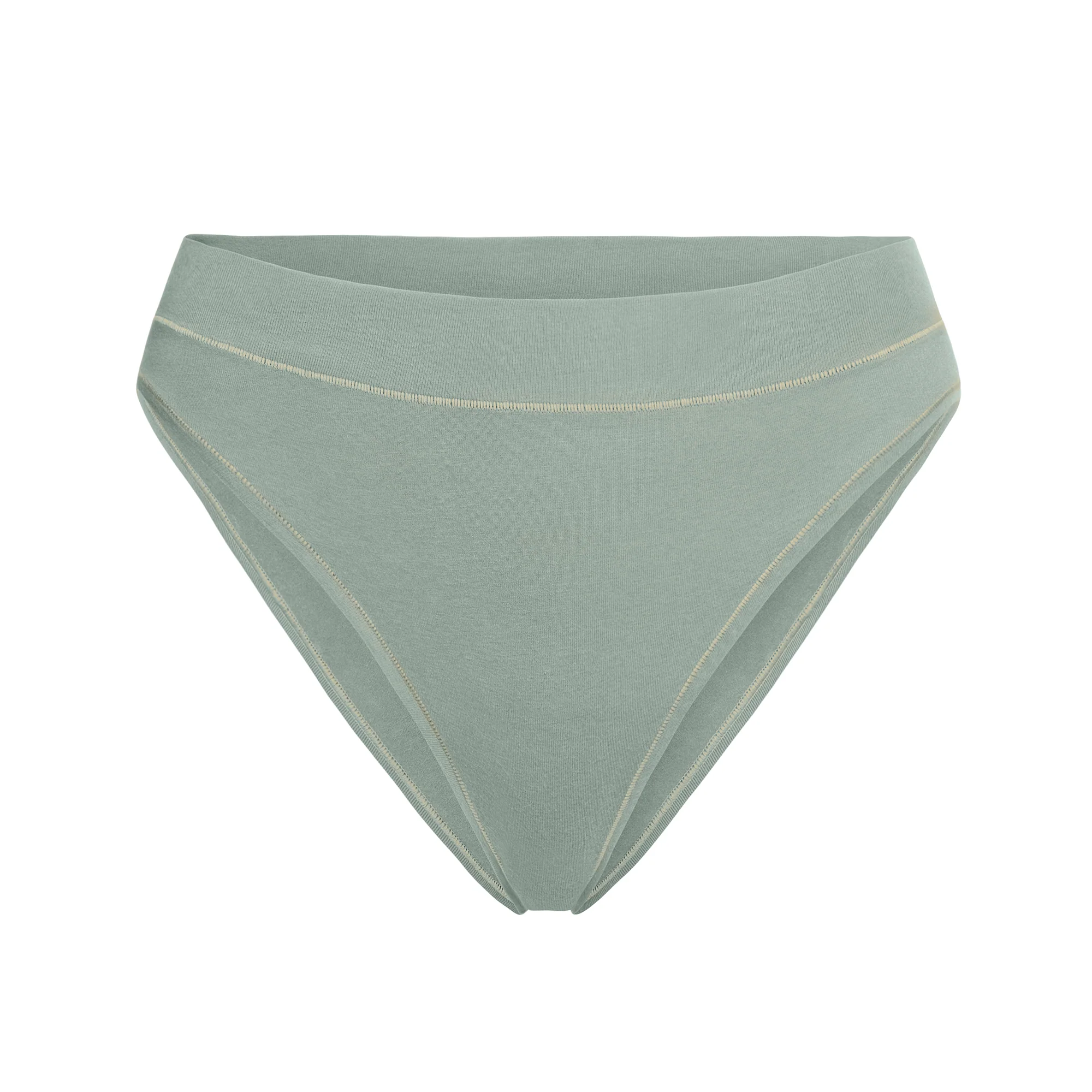 COTTON JERSEY CHEEKY TANGA | SOOT