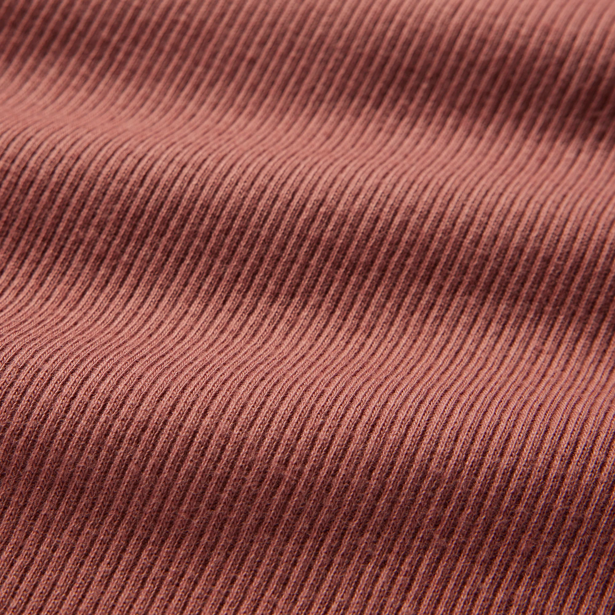 COTTON RIB PLUNGE BRALETTE | REDWOOD