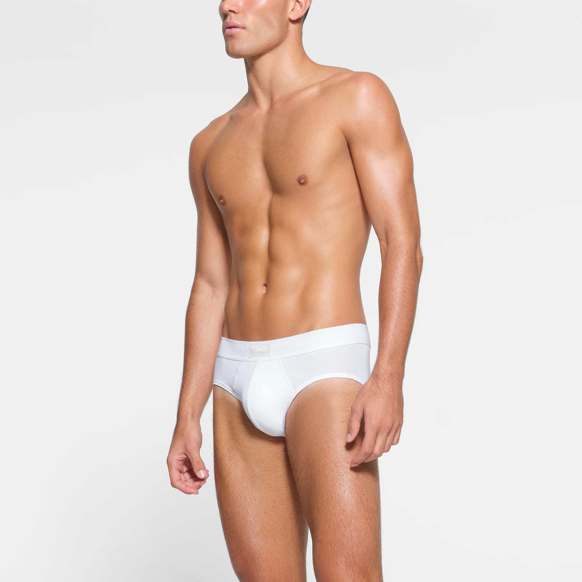 SKIMS COTTON MENS BRIEF | RUSSET