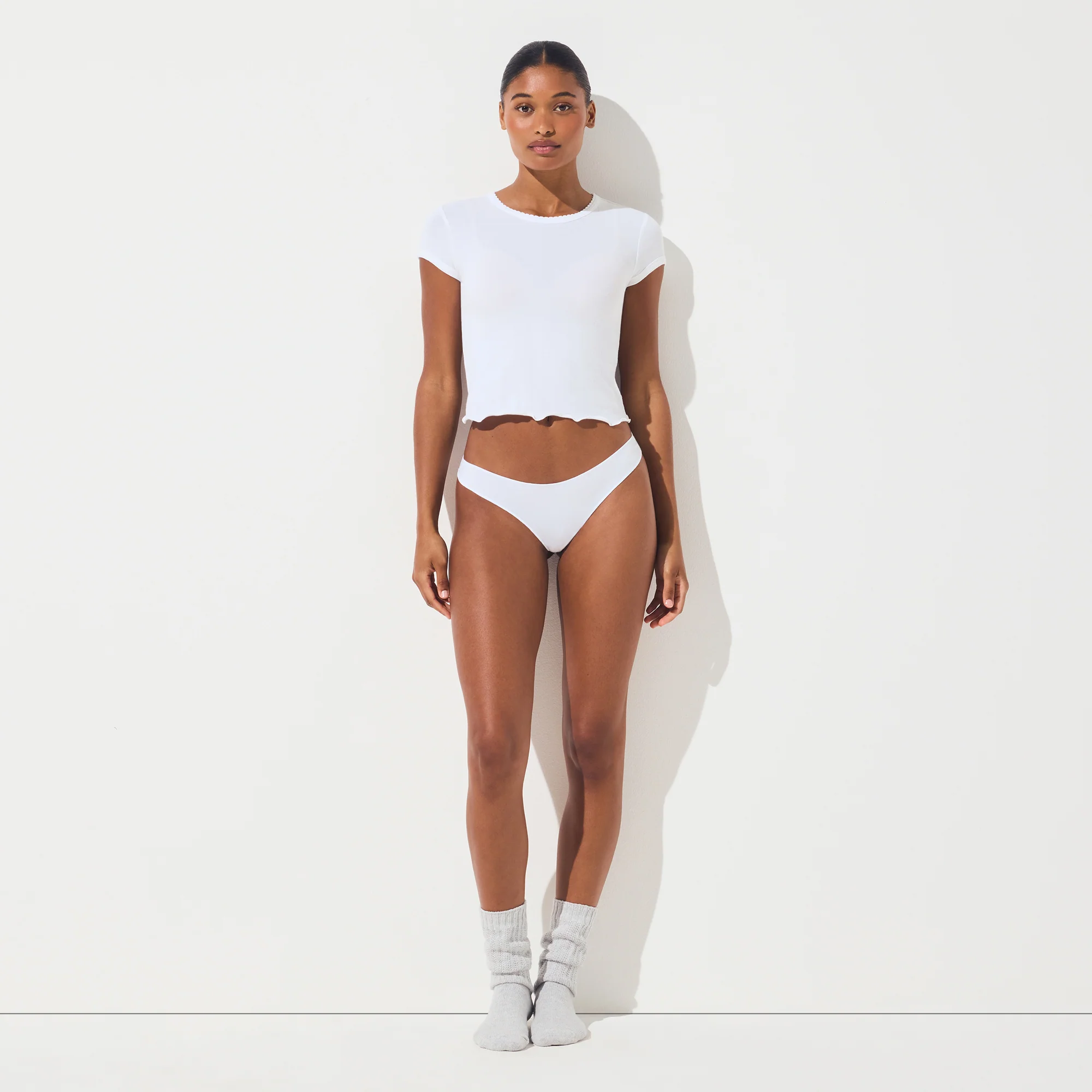 LIGHTWEIGHT COTTON THONG | SOOT TONAL