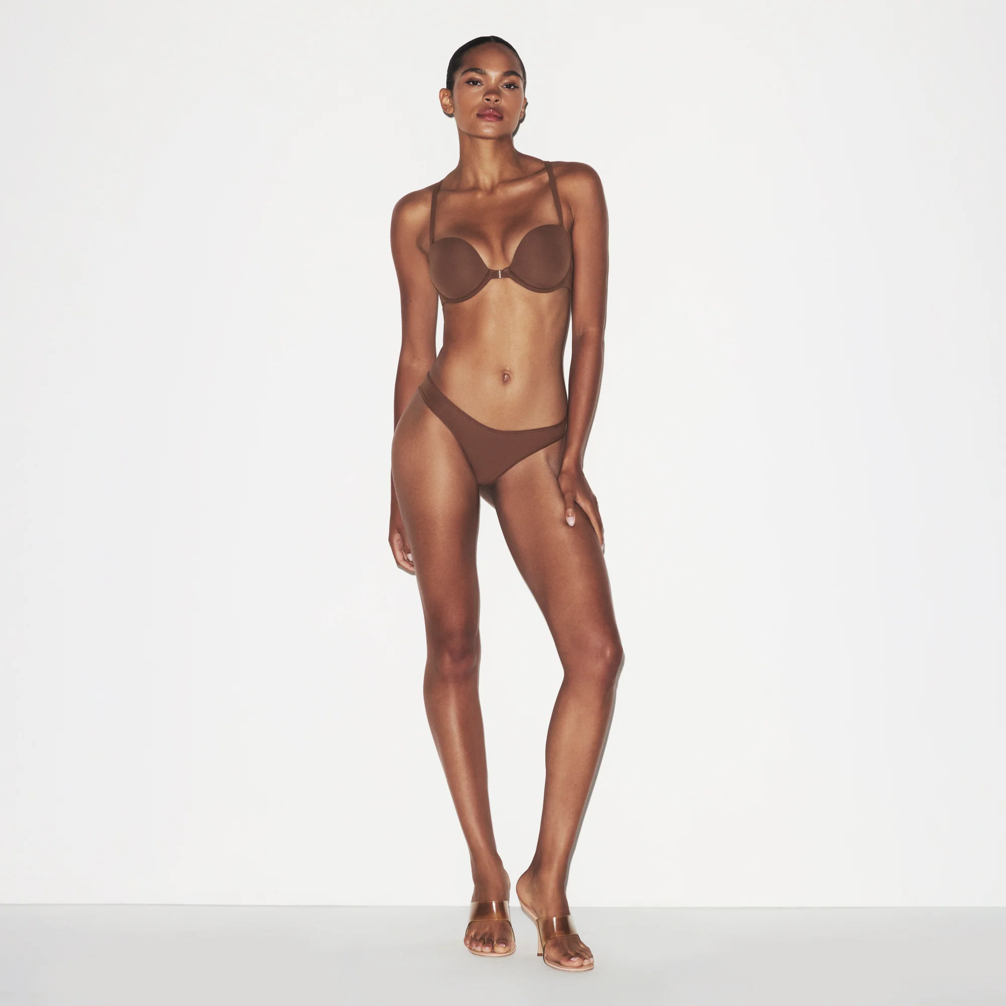 FITS EVERYBODY RACERBACK DEMI BRA | CLAY