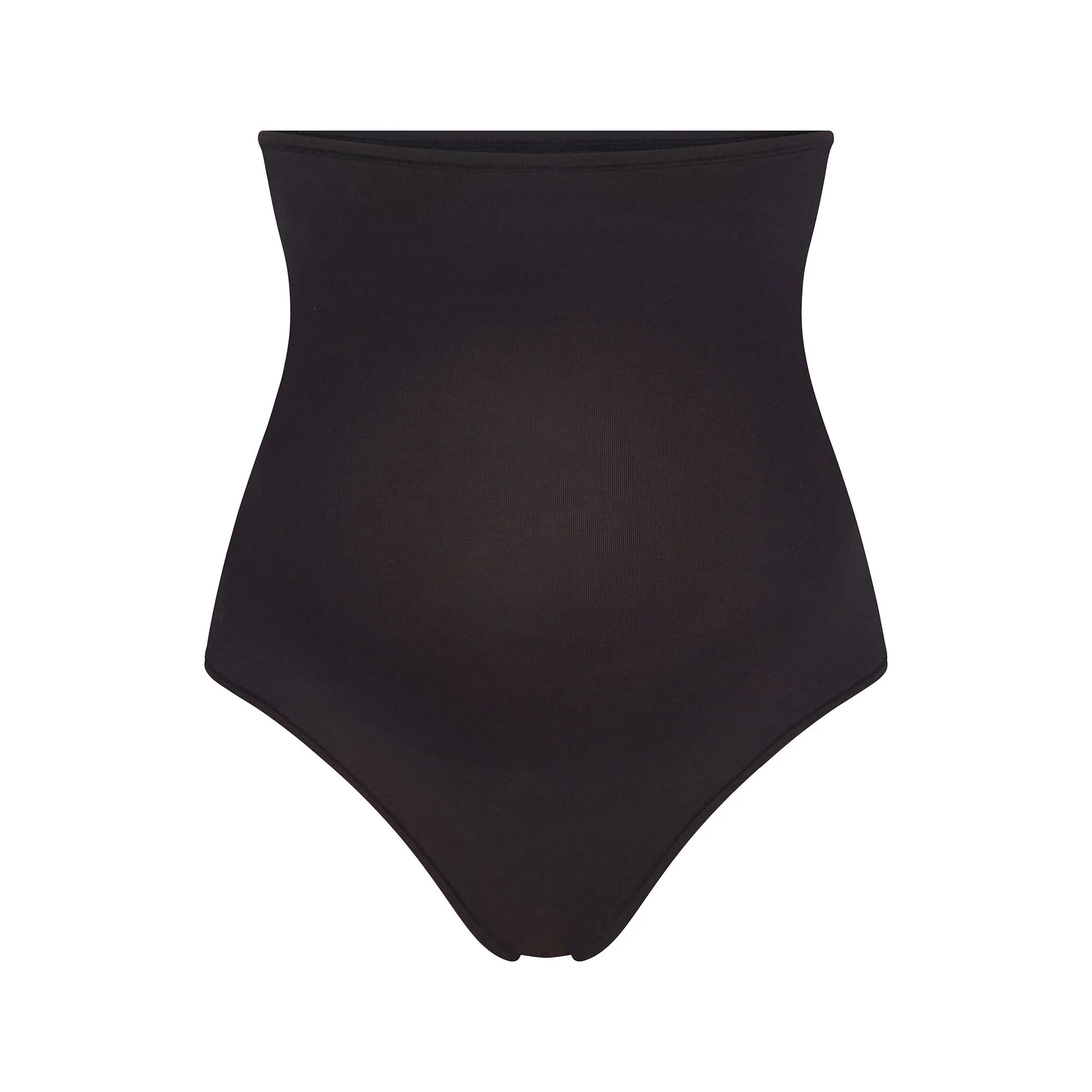 COTTON JERSEY MATERNITY HIGH-WAISTED THONG | LIGHT HEATHER GREY