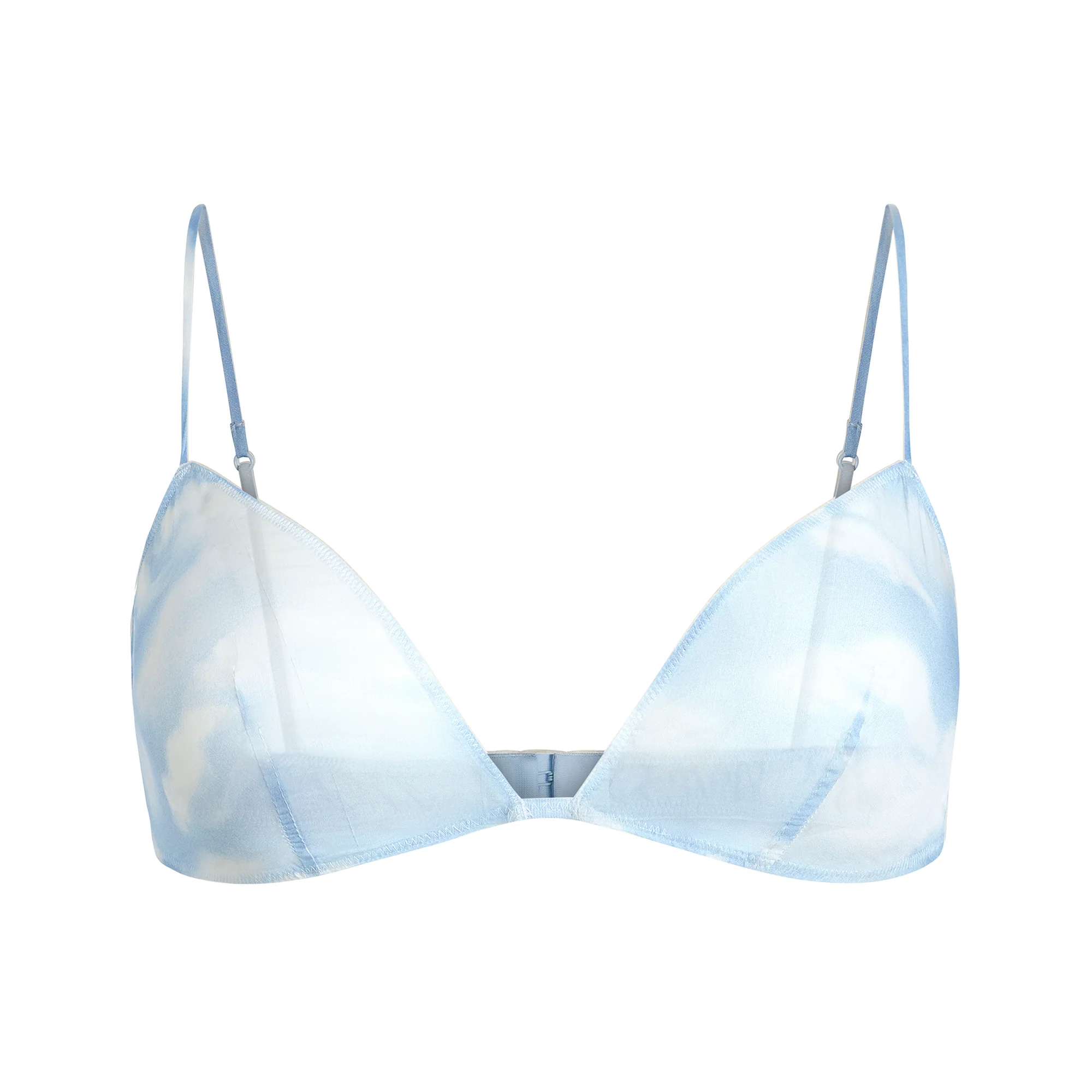 SKIMS ROMANCE TRIANGLE BRALETTE | BLUE QUARTZ CLOUD PRINT