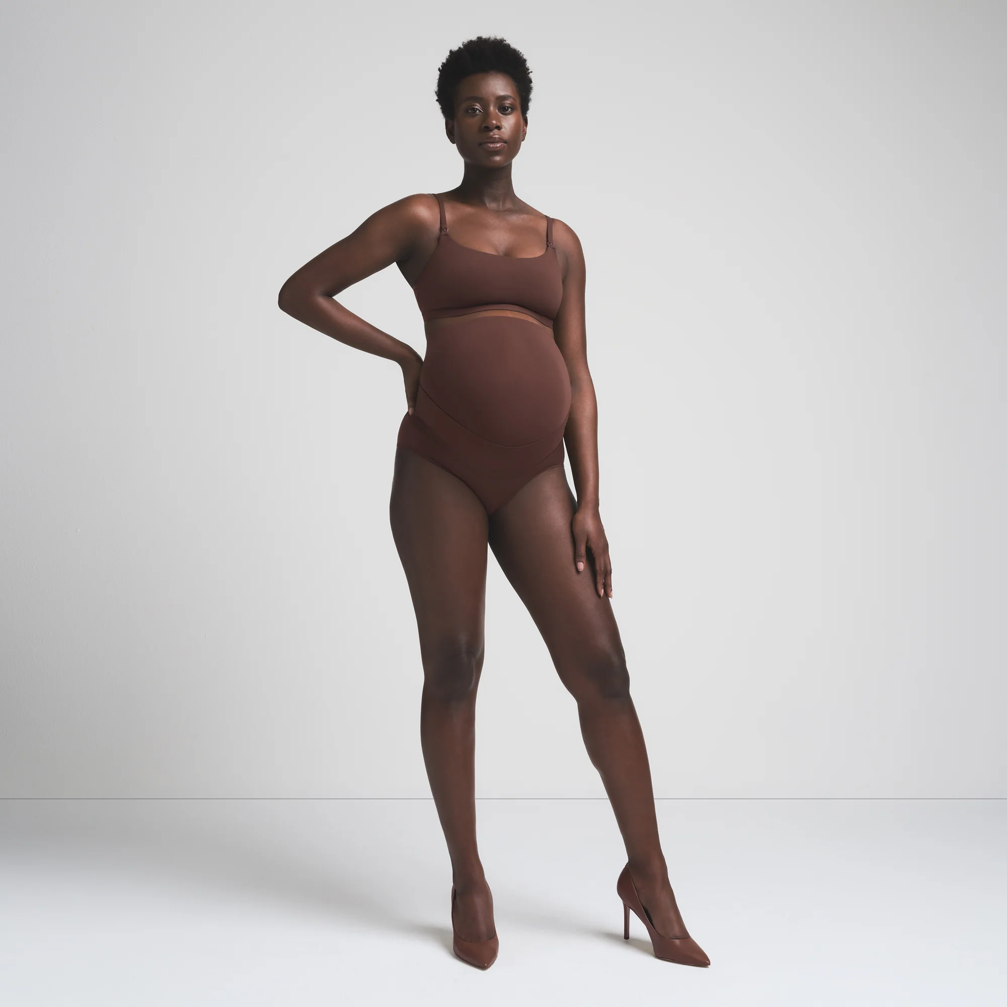 FITS EVERYBODY MATERNITY BANDED HIGH-WAISTED BRIEF | ONYX