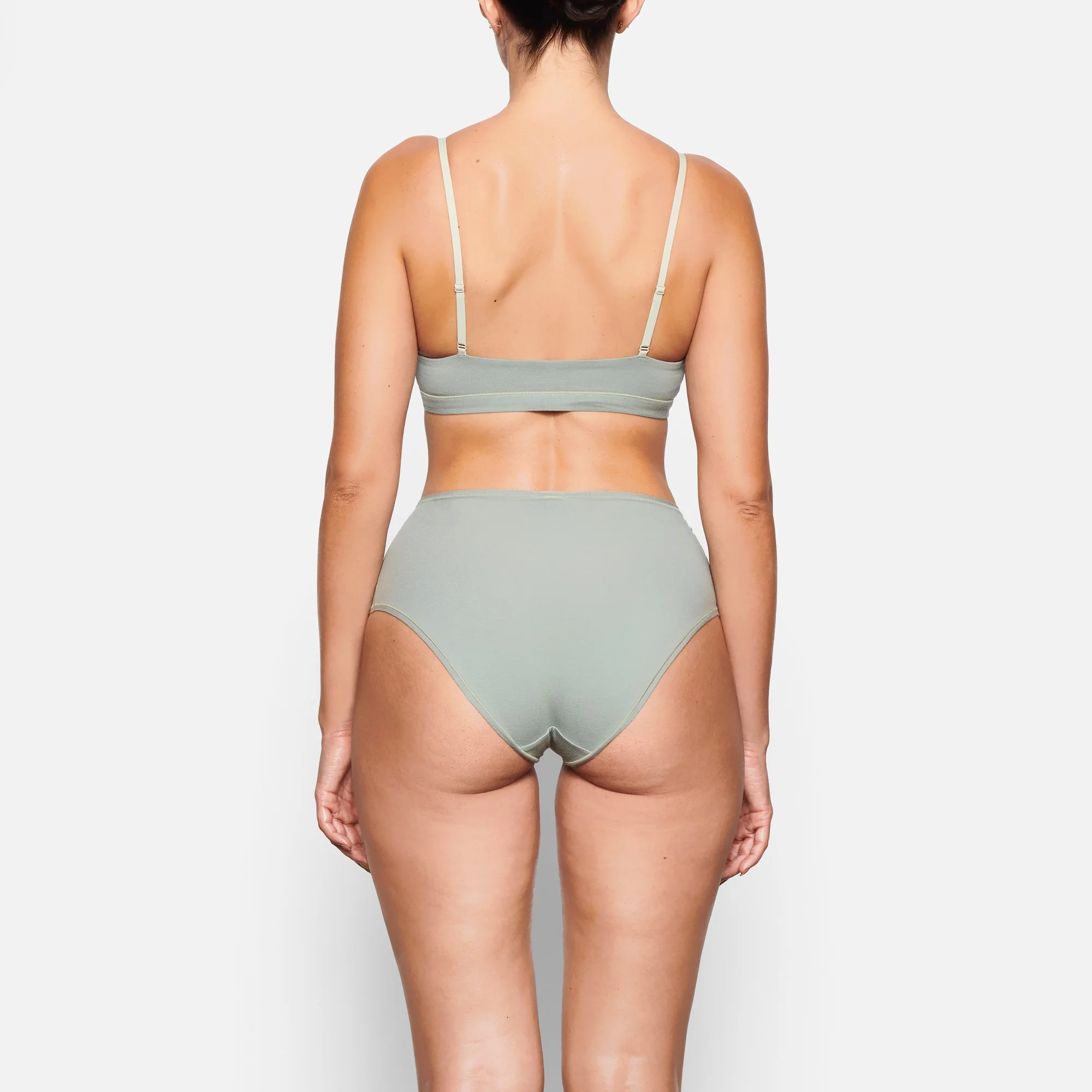 COTTON JERSEY SCOOP BRALETTE | SOOT