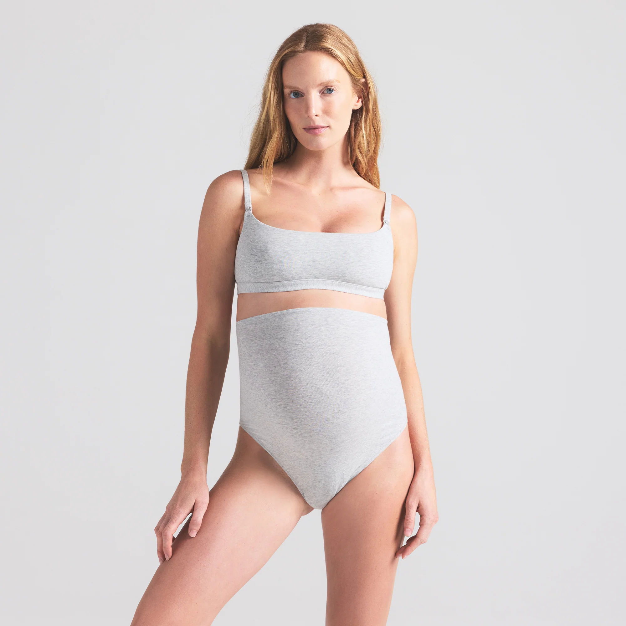 COTTON JERSEY MATERNITY NURSING SCOOP BRALETTE | SOOT