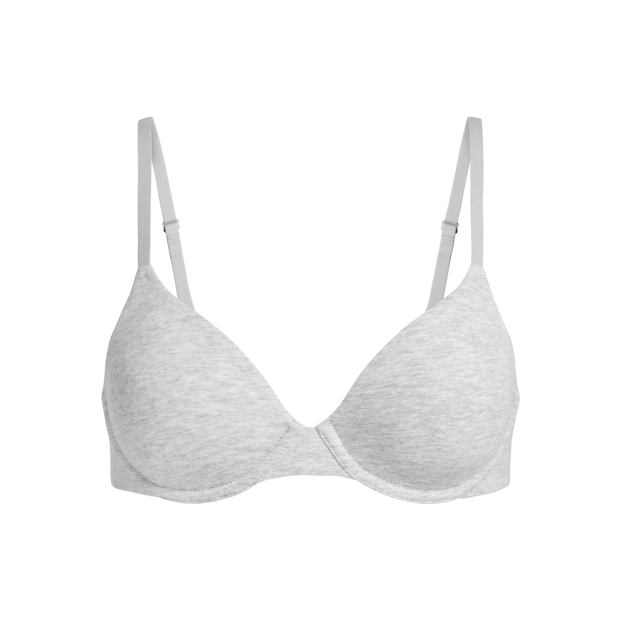 COTTON JERSEY T-SHIRT BRA | SOOT