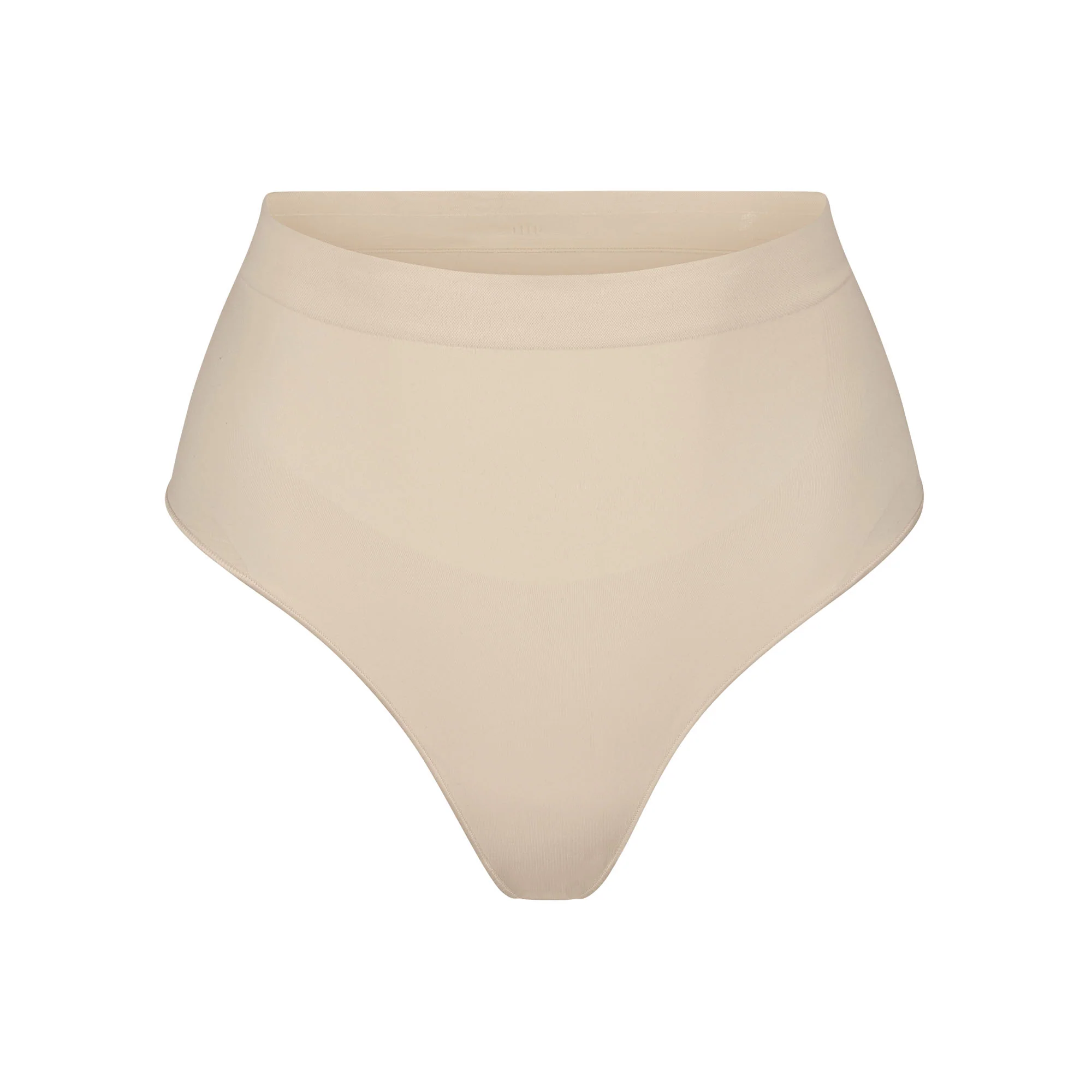 SEAMLESS SCULPT MID WAIST THONG | OCHRE