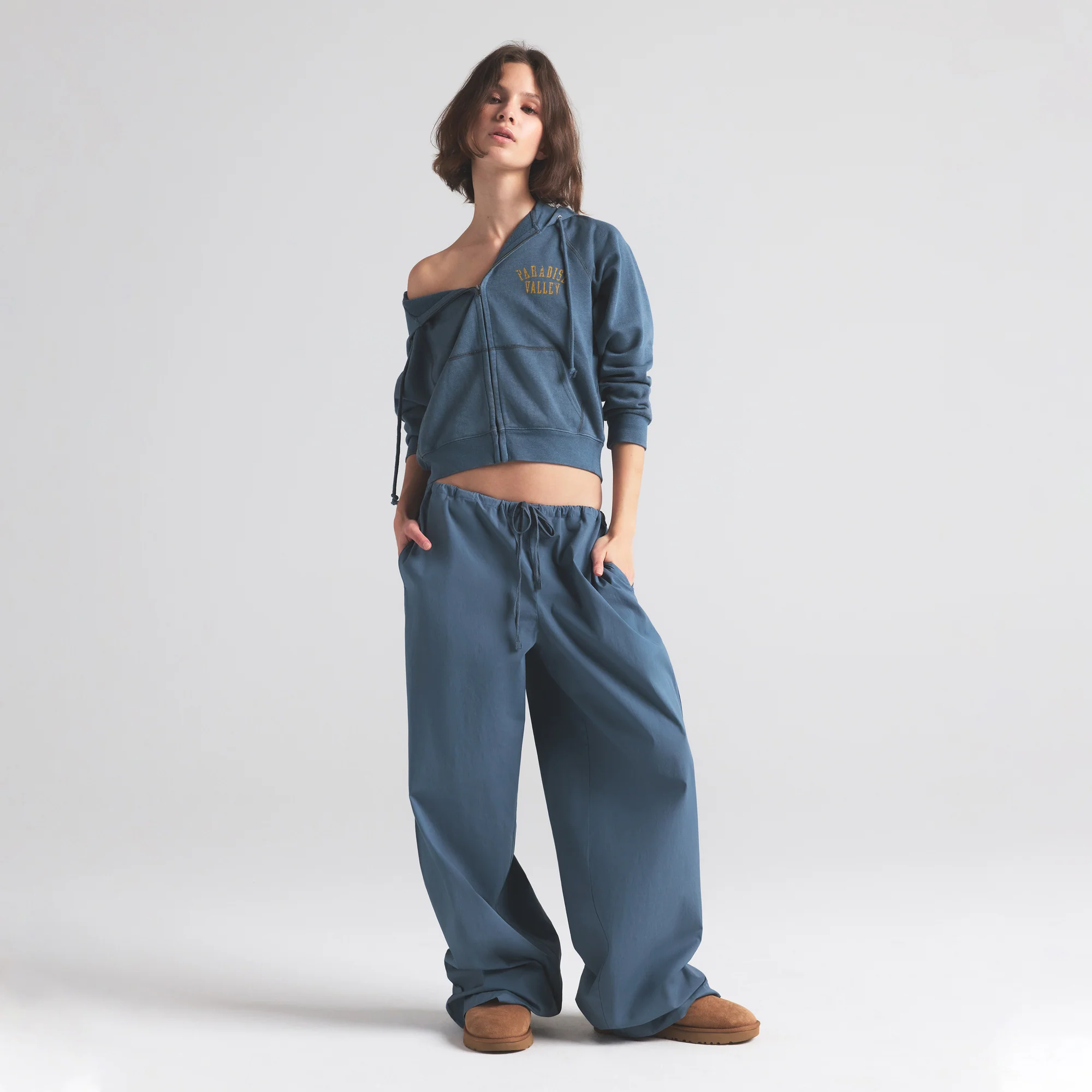 COTTON POPLIN STRAIGHT LEG PANT | HARBOR