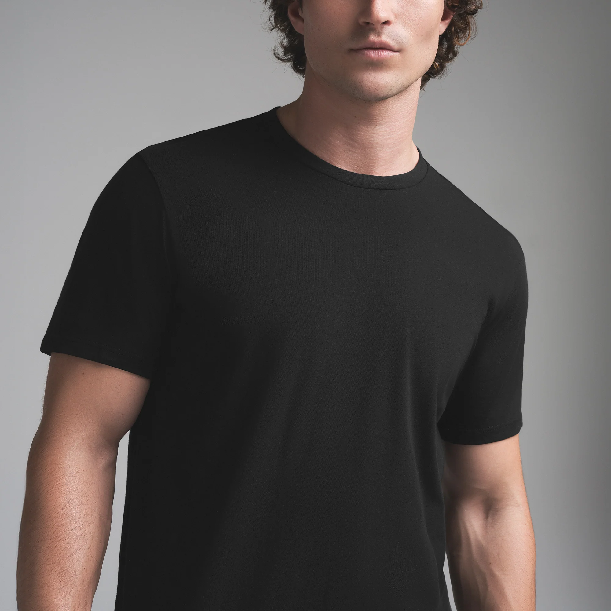SKIMS COTTON MENS CLASSIC T-SHIRT | CHALK